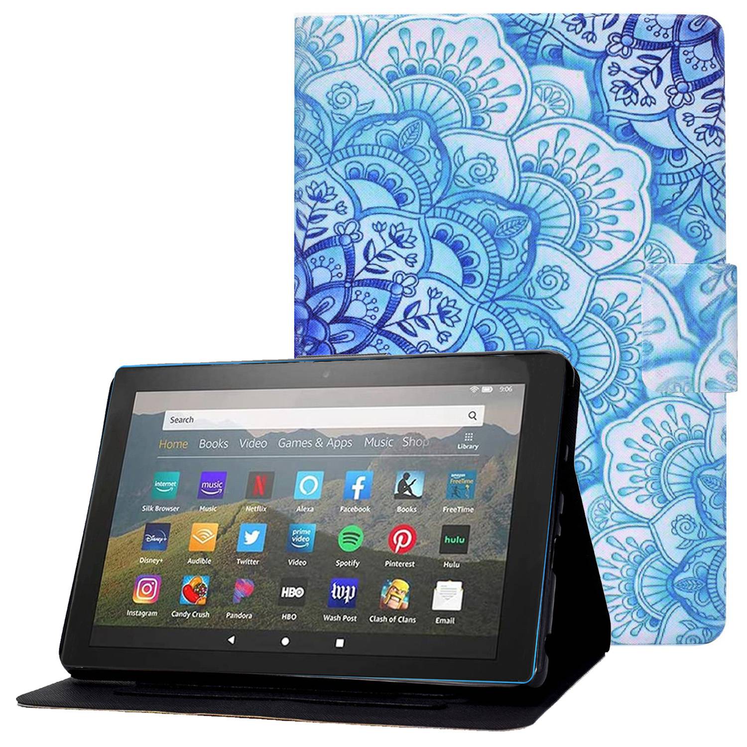 Für Amazon Fire 7 (2022) PU -ledermuster -drucktabletten -hülle Vollschutz Mit Kartenhalterständer - Mandala Blume, Amazon Fire 7 (2022)
Für Amazon Fire 7 (2022) PU -ledermuster -drucktabletten -hülle Vollschutz Mit Kartenhalterständer - Mandala Blume, Amazon Fire 7 (2022)