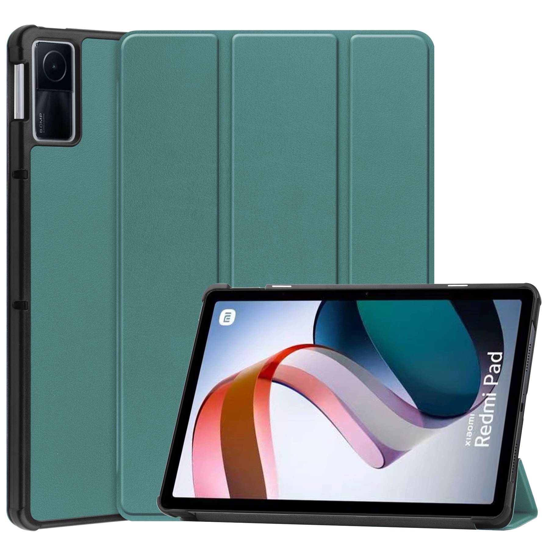 Für Xiaomi Redmi Pad PU Leder Trifold Stand Cover Auto Sleep / Wake -schutzhülle - Schwarzgrün, Xiaomi Redmi Pad
Für Xiaomi Redmi Pad PU Leder Trifold Stand Cover Auto Sleep / Wake -schutzhülle - Schwarzgrün, Xiaomi Redmi Pad