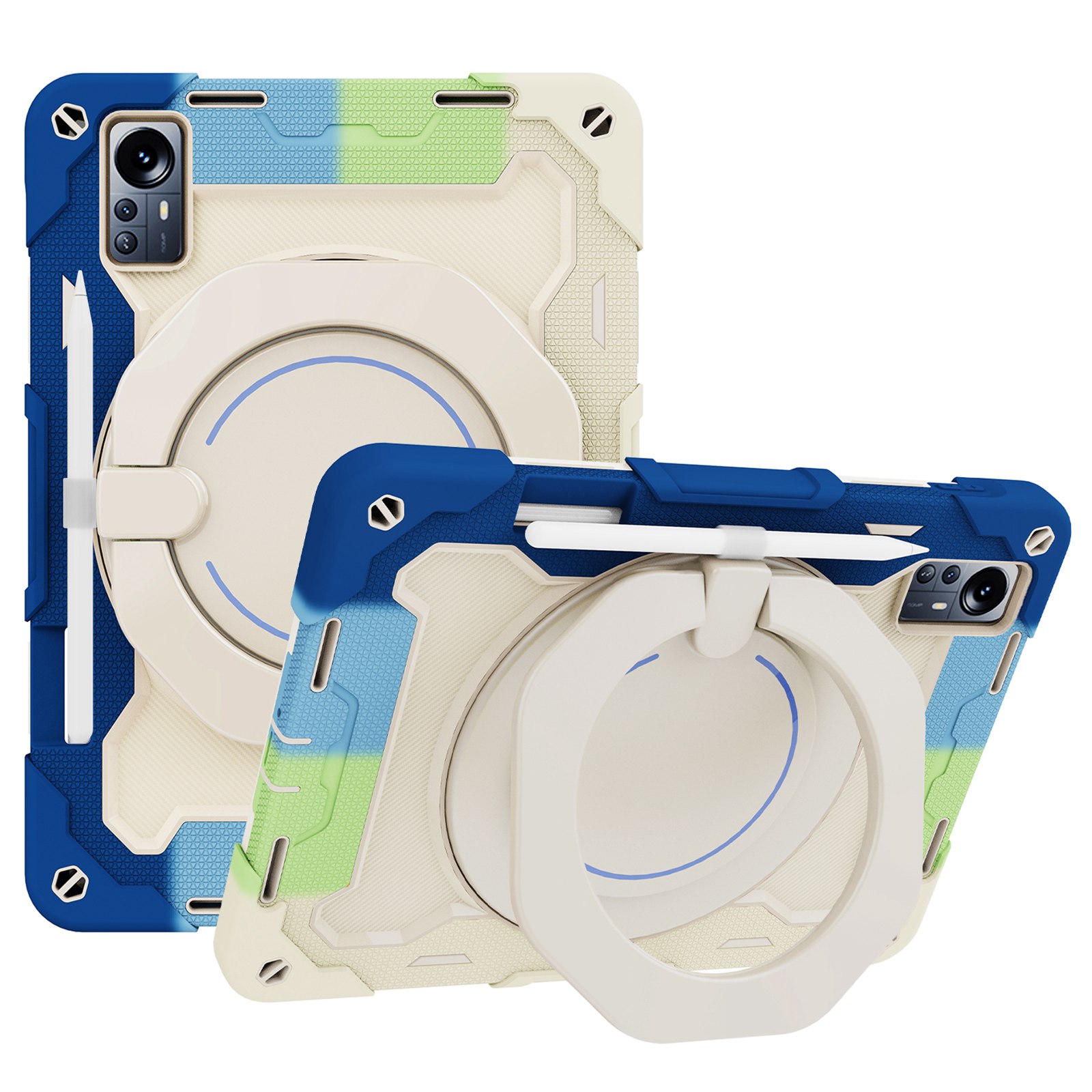 Für Xiaomi Pad 5 Pro 12.4 (2022) Weiches Silikon Hartes PC Tablet Hülle Rotatable Schockdrocknung Rugged Cover Mit Schultergurt - Regenbogenblau, Xiaomi Pad 5 Pro 12.4 (2022)
Für Xiaomi Pad 5 Pro 12.4 (2022) Weiches Silikon Hartes PC Tablet Hülle Rotatable Schockdrocknung Rugged Cover Mit Schultergurt - Regenbogenblau, Xiaomi Pad 5 Pro 12.4 (2022)