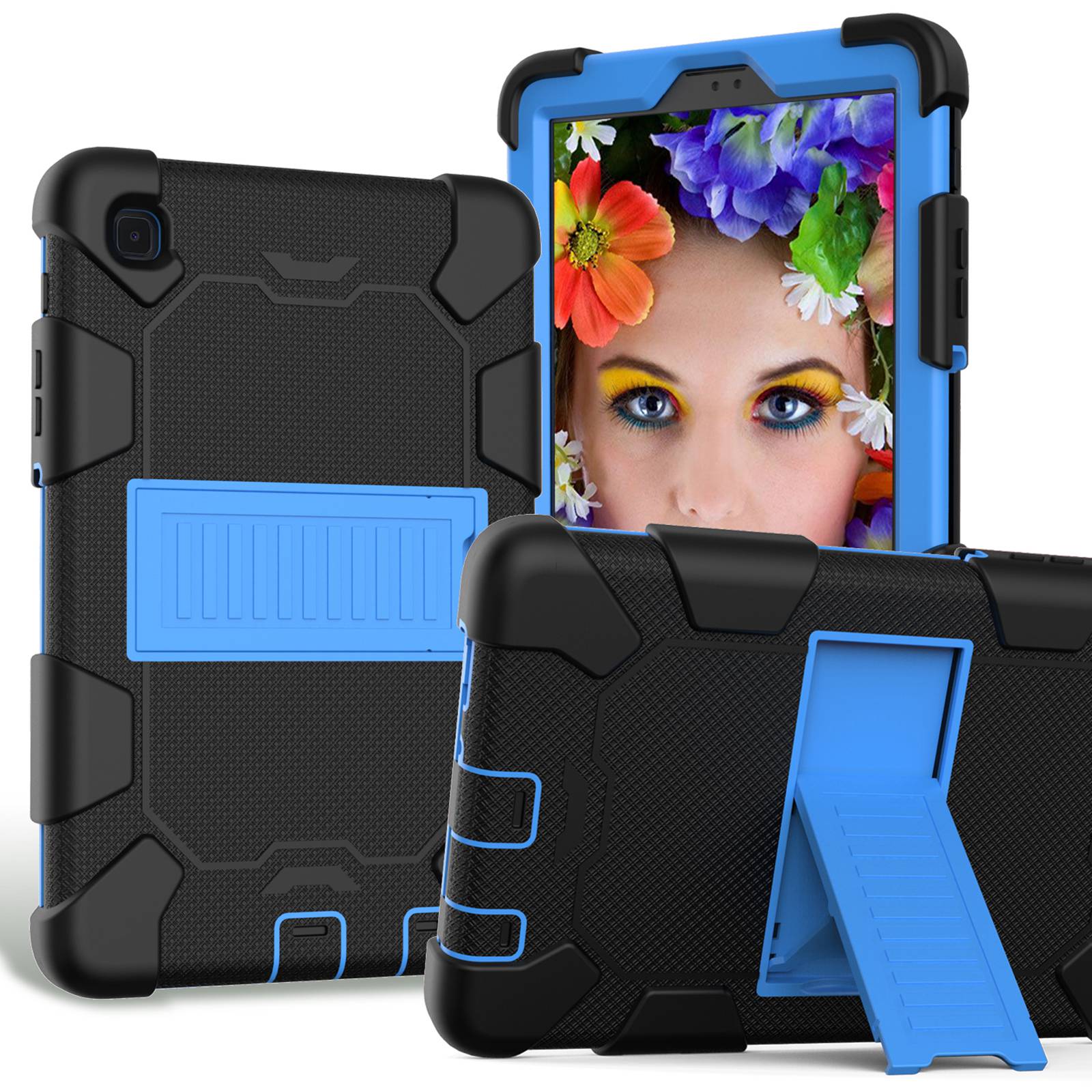For Samsung Galaxy Tab A7 Lite 8.7-inch Dual Color Silicone + PC Tablet Case Kickstand Shockproof Protective Cover - Black / Blue, Galaxy Tab A7 Lite 8.7-inch
For Samsung Galaxy Tab A7 Lite 8.7-inch Dual Color Silicone + PC Tablet Case Kickstand Shockproof Protective Cover - Black / Blue, Galaxy Tab A7 Lite 8.7-inch