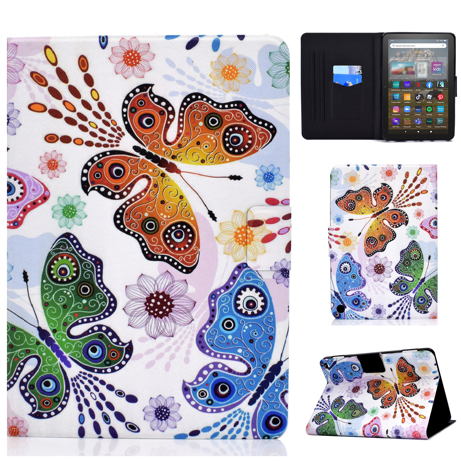 Für Amazon Fire HD 8 (2022) PU Leder Magnetische Schutzabdeckungsmuster -druckständer Kartenhalter Folio Tablet Hülle - Schmetterlinge, Amazon Fire HD 8 (2022)
Für Amazon Fire HD 8 (2022) PU Leder Magnetische Schutzabdeckungsmuster -druckständer Kartenhalter Folio Tablet Hülle - Schmetterlinge, Amazon Fire HD 8 (2022)