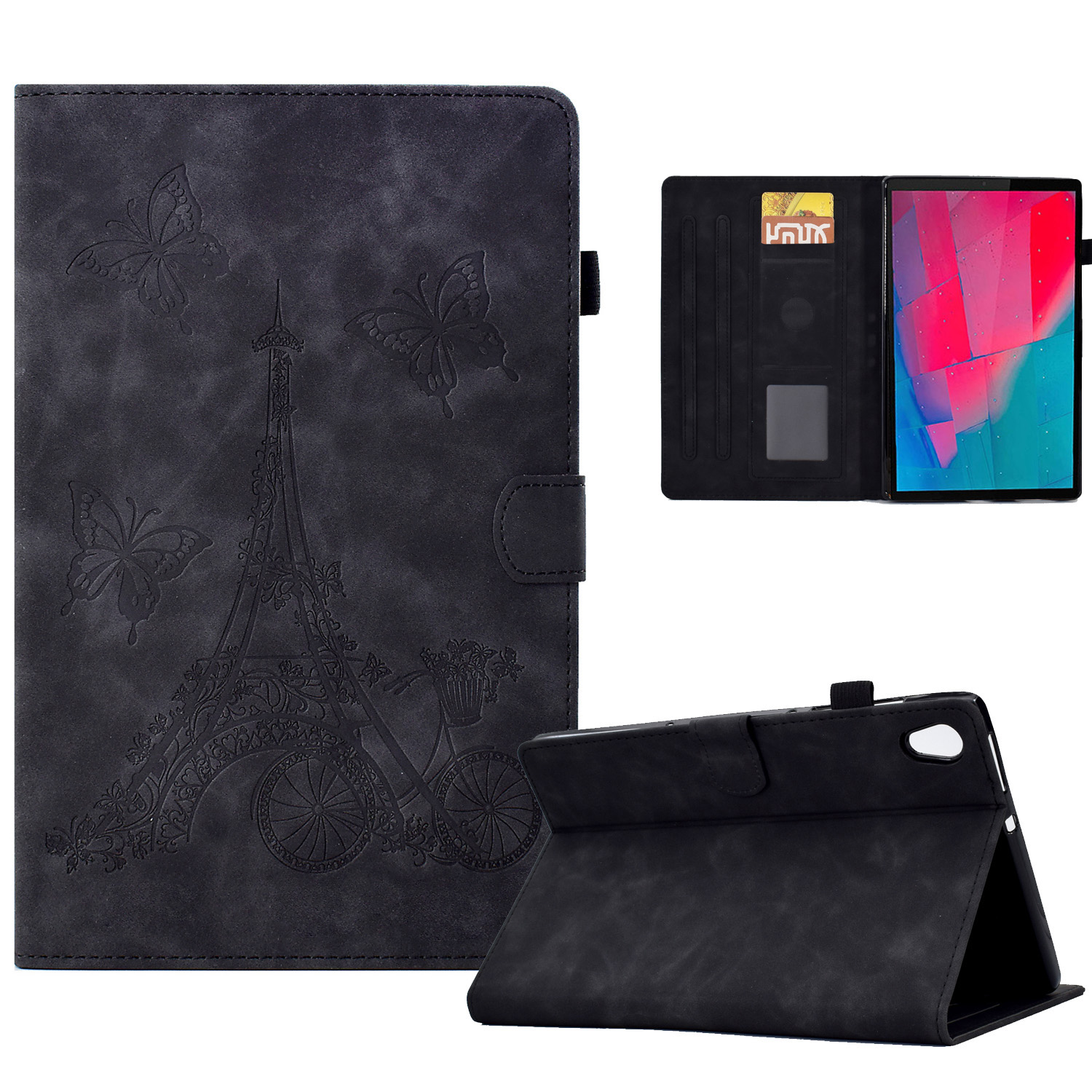 Für Lenovo Tab M10 HD Gen 2 X306 Turmmuster Eingeprägter Tablet -ständer Cover -mikrofaserleder + TPU Vollschutzgehäuse Mit Kartensteckplätzen - Schwarz, Lenovo Tab M10 HD Gen 2
Für Lenovo Tab M10 HD Gen 2 X306 Turmmuster Eingeprägter Tablet -ständer Cover -mikrofaserleder + TPU Vollschutzgehäuse Mit Kartensteckplätzen - Schwarz, Lenovo Tab M10 HD Gen 2
