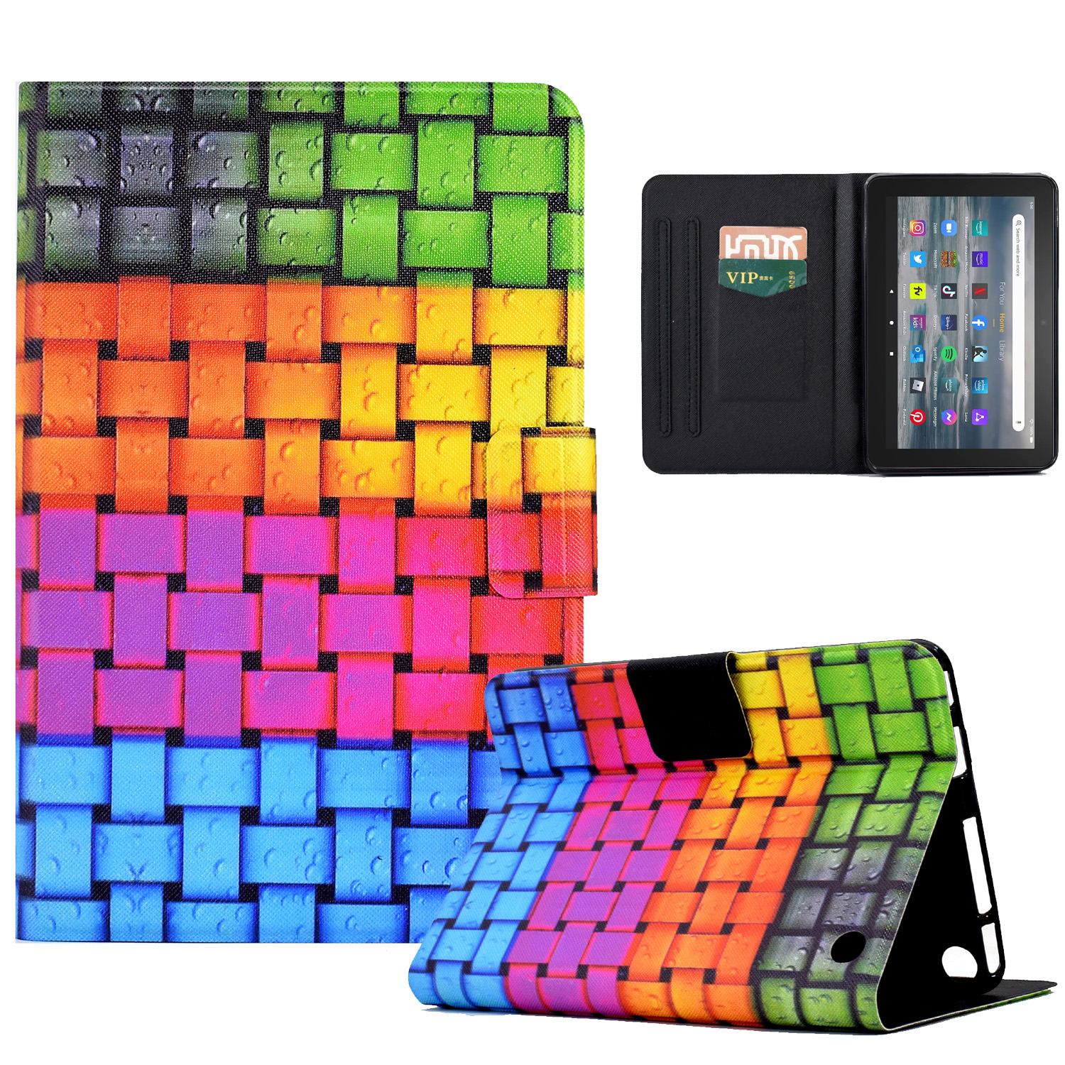 Lederflip-abdeckung Für Amazon Fire 7 (2022) Muster Gedruckter Tablet-hülle Anti-drogen-schockkarten-karten-slots Abdeckung - Strickstreifen, Amazon Fire 7 (2022)
Lederflip-abdeckung Für Amazon Fire 7 (2022) Muster Gedruckter Tablet-hülle Anti-drogen-schockkarten-karten-slots Abdeckung - Strickstreifen, Amazon Fire 7 (2022)