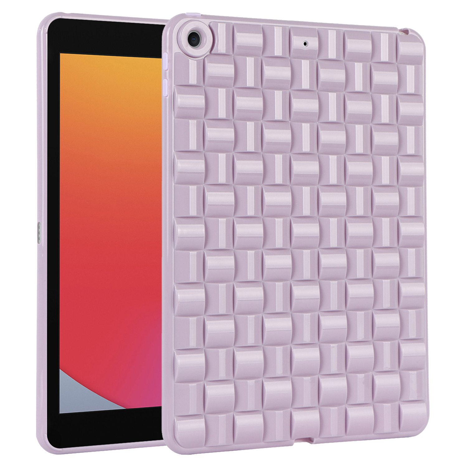 Für Das Ipad 10.2 (2021) /(2019) /(2020) Soft Tpu-hülle Schutz Tablettenabdeckung Gewebter Textur Anti-slip-fall - Lila, iPad 10.2 (2021) 
Für Das Ipad 10.2 (2021) /(2019) /(2020) Soft Tpu-hülle Schutz Tablettenabdeckung Gewebter Textur Anti-slip-fall - Lila, iPad 10.2 (2021)