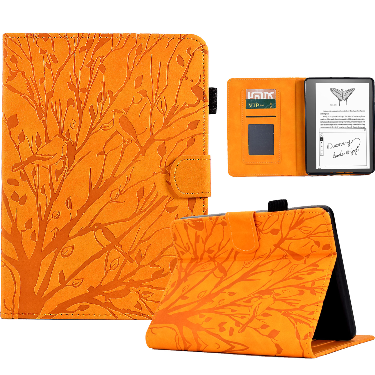 Für Amazon Kindle 11th Gen (2022) Leder E-reader-hülle Geprägter Standbaumkartenhalterabdeckung - Khaki, Amazon Kindle 11th Gen (2022)
Für Amazon Kindle 11th Gen (2022) Leder E-reader-hülle Geprägter Standbaumkartenhalterabdeckung - Khaki, Amazon Kindle 11th Gen (2022)