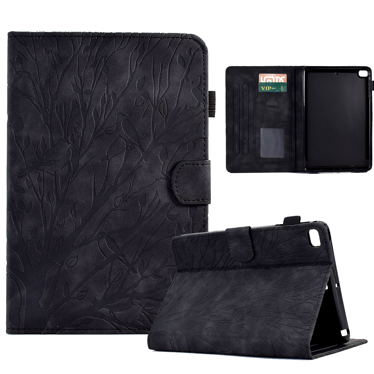 Für Ipad Air (2013) / Luft 2 / Ipad 9,7-zoll (2017) /(2018) Tablet Leder-hülle Standkarte Eingedruckter Baumabdeckung - Schwarz, iPad Air (2013)
Für Ipad Air (2013) / Luft 2 / Ipad 9,7-zoll (2017) /(2018) Tablet Leder-hülle Standkarte Eingedruckter Baumabdeckung - Schwarz, iPad Air (2013)