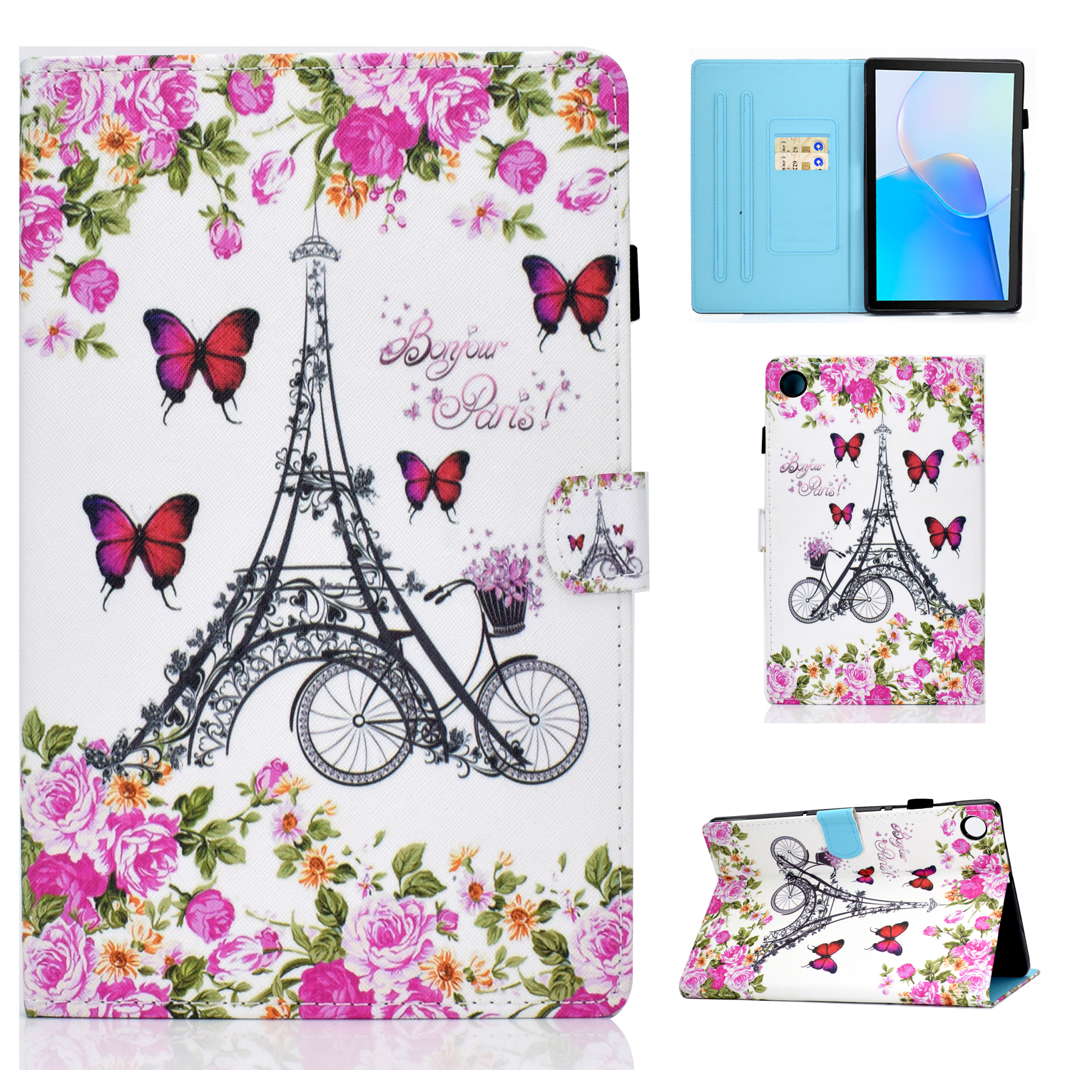 Für Huawei Matepad SE 10.4-zoll-stand Tablet-hülle Ledermuster Mit Kartenschlitzen - Blumenenturm, Huawei MatePad SE 10.4-inch
Für Huawei Matepad SE 10.4-zoll-stand Tablet-hülle Ledermuster Mit Kartenschlitzen - Blumenenturm, Huawei MatePad SE 10.4-inch