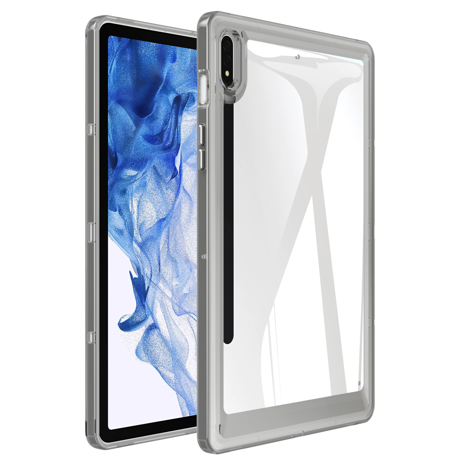 Für Samsung Galaxy Tab S7 T870 / Tab S8 X700 TPU + Acryl Tablet Fall Transparent Rückenschutzabdeckung - Grau, Galaxy Tab S7
Für Samsung Galaxy Tab S7 T870 / Tab S8 X700 TPU + Acryl Tablet Fall Transparent Rückenschutzabdeckung - Grau, Galaxy Tab S7