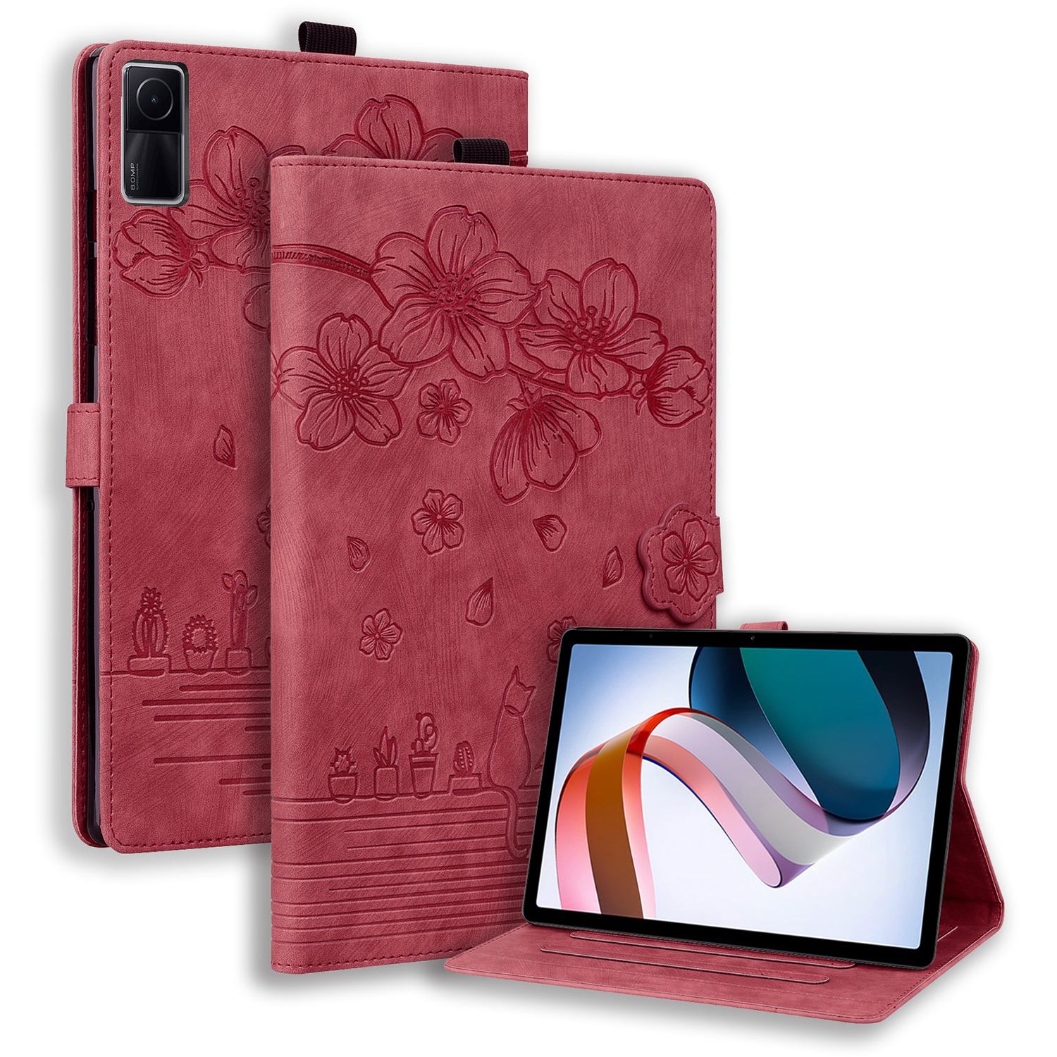 Gedruckte Blumenkatzentablette Hülle Für Xiaomi Redmi Pad, Kartenhalter PU Leder -tablet -abdeckung - Weinrot, Xiaomi Redmi Pad
Gedruckte Blumenkatzentablette Hülle Für Xiaomi Redmi Pad, Kartenhalter PU Leder -tablet -abdeckung - Weinrot, Xiaomi Redmi Pad