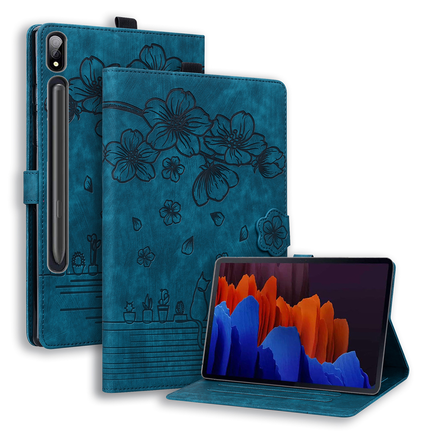Für Samsung Galaxy Tab S8 Ultra -karten -slots Leder Tablet Hülle Ständer Eingeprägter Blumenkatzentablettenabdeckung - Saphir, Galaxy Tab S8 Ultra
Für Samsung Galaxy Tab S8 Ultra -karten -slots Leder Tablet Hülle Ständer Eingeprägter Blumenkatzentablettenabdeckung - Saphir, Galaxy Tab S8 Ultra