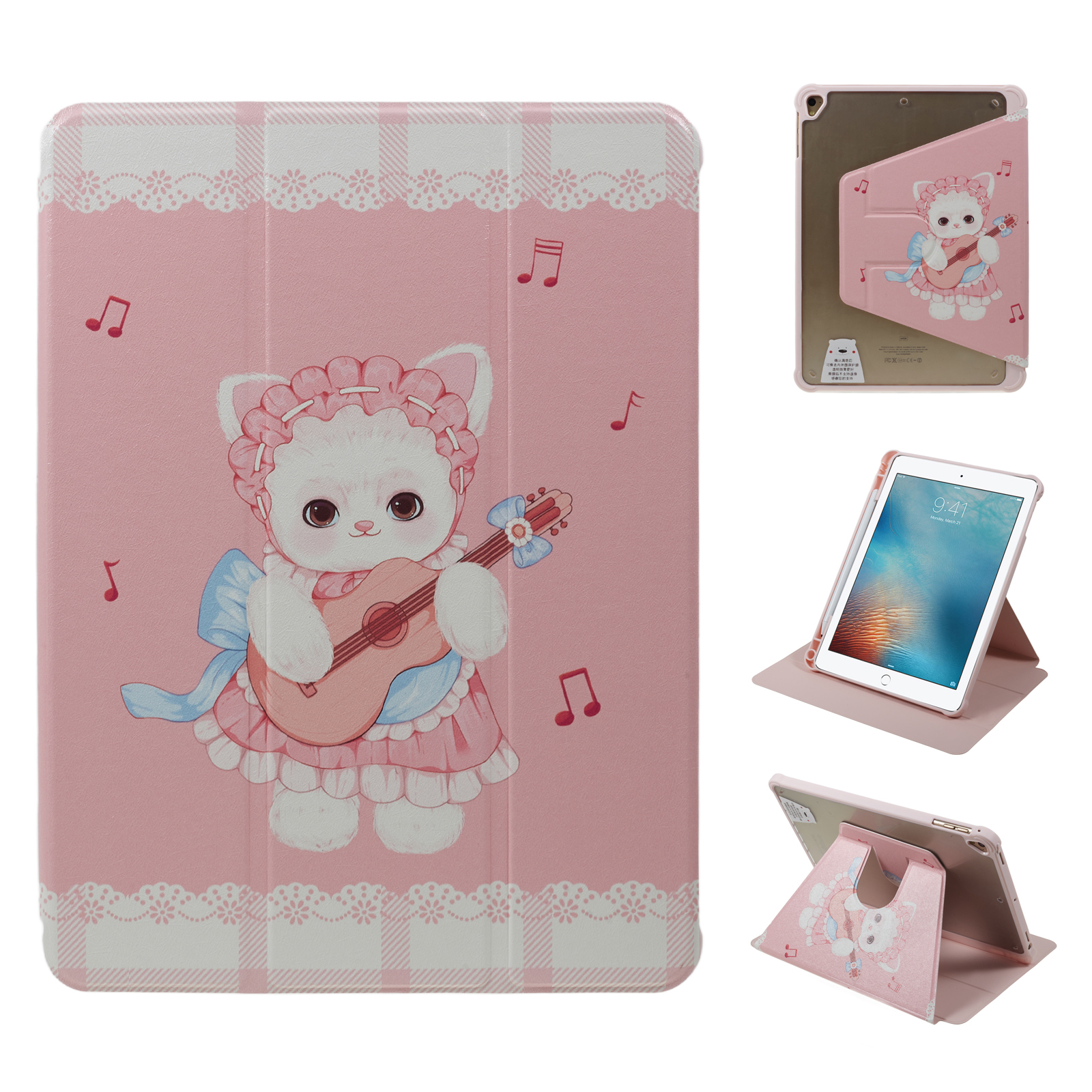 Für Ipad 9,7-zoll (2017) /(2018) / Ipad Pro 9,7 -zoll (2016) Druckkoffer PU Leder -tablet -abdeckung Mit Bleistiftschlitz - Gitarrenkatze, iPad 9.7-inch (2017)
Für Ipad 9,7-zoll (2017) /(2018) / Ipad Pro 9,7 -zoll (2016) Druckkoffer PU Leder -tablet -abdeckung Mit Bleistiftschlitz - Gitarrenkatze, iPad 9.7-inch (2017)