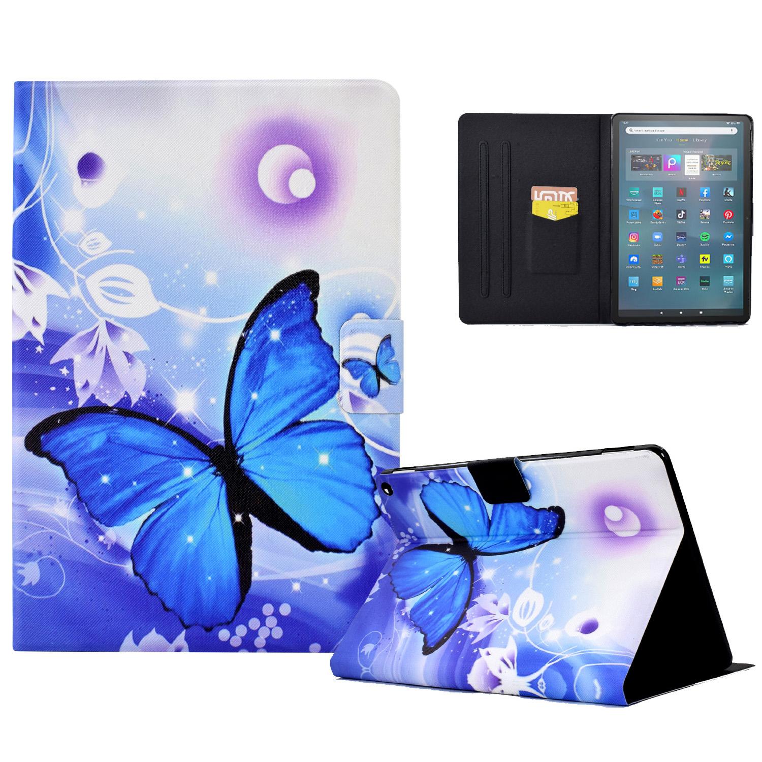 Für Amazon Fire Max 11 PU Leder -tablet -häuse -muster -druckkarte Slot Smart Cover - Blauer Schmetterling, Amazon Fire Max 11
Für Amazon Fire Max 11 PU Leder -tablet -häuse -muster -druckkarte Slot Smart Cover - Blauer Schmetterling, Amazon Fire Max 11