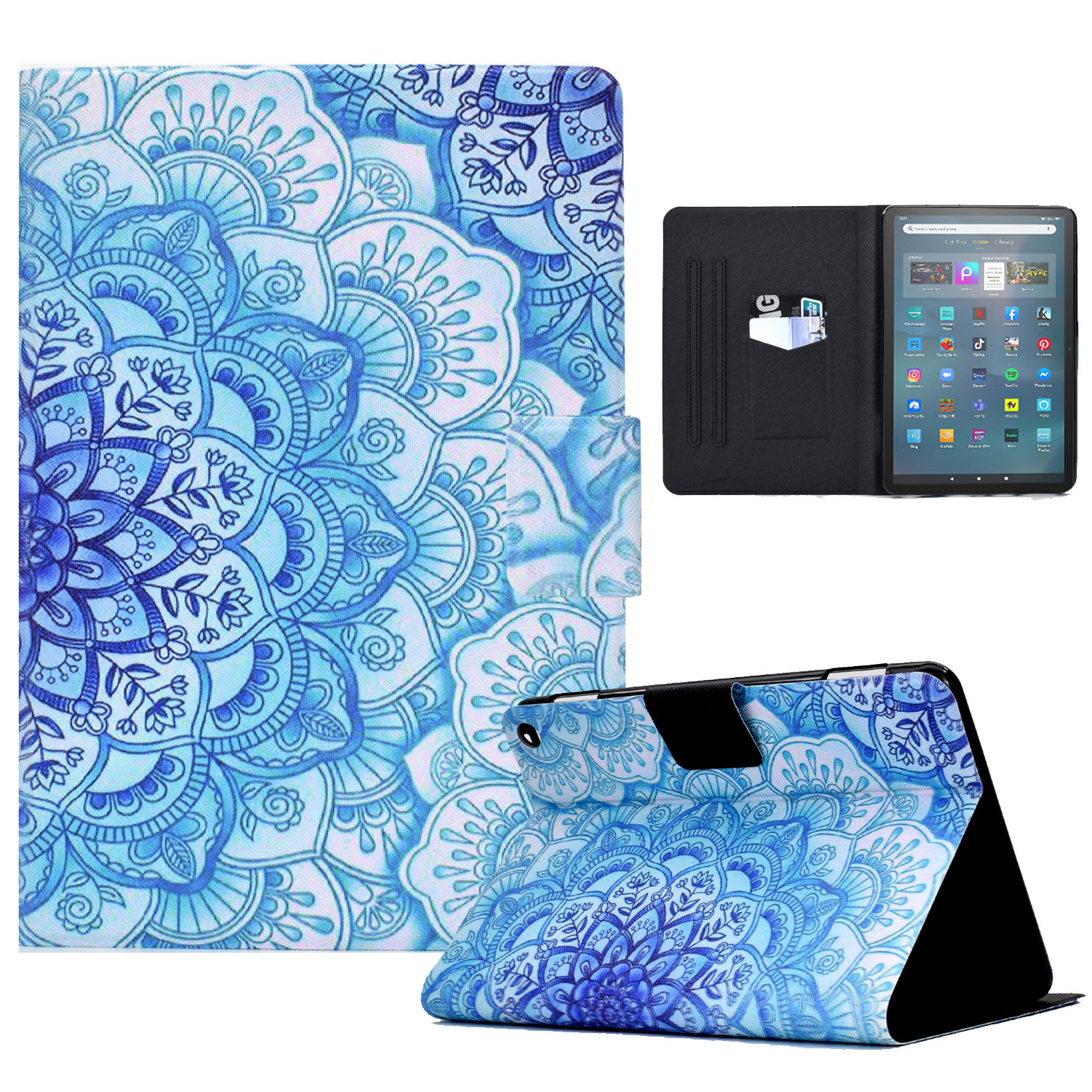 Für Amazon Fire Max 11 PU Leder -tablet -häuse -muster -druckkarte Slot Smart Cover - Mandala Blume, Amazon Fire Max 11
Für Amazon Fire Max 11 PU Leder -tablet -häuse -muster -druckkarte Slot Smart Cover - Mandala Blume, Amazon Fire Max 11