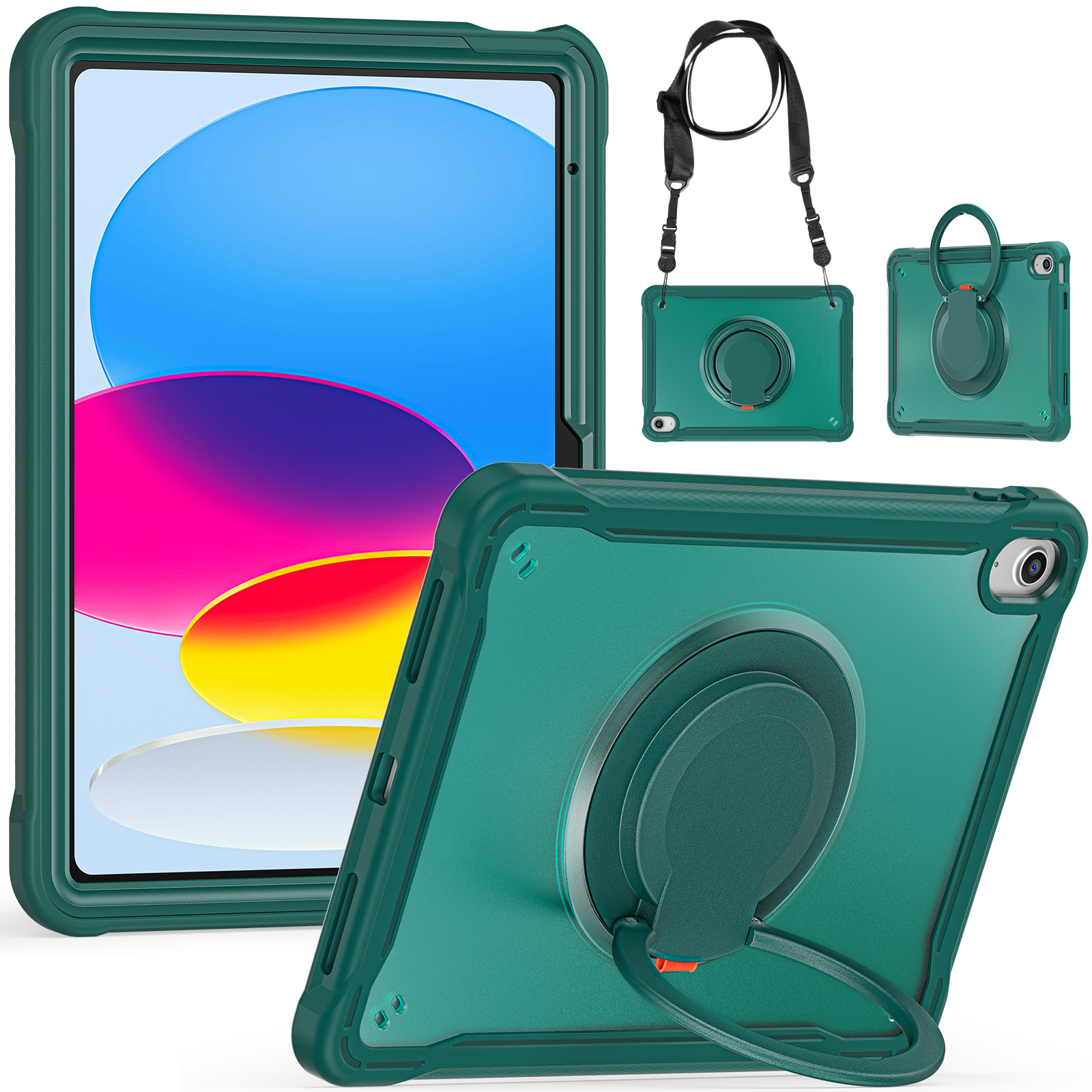 Schocksicheres Kickstand -hülle Für Ipad 10.9 (2022) PC+TPU -handbandabdeckung Mit Schultergurt - Mitternacht Grün, iPad 10.9 (2022)
Schocksicheres Kickstand -hülle Für Ipad 10.9 (2022) PC+TPU -handbandabdeckung Mit Schultergurt - Mitternacht Grün, iPad 10.9 (2022)