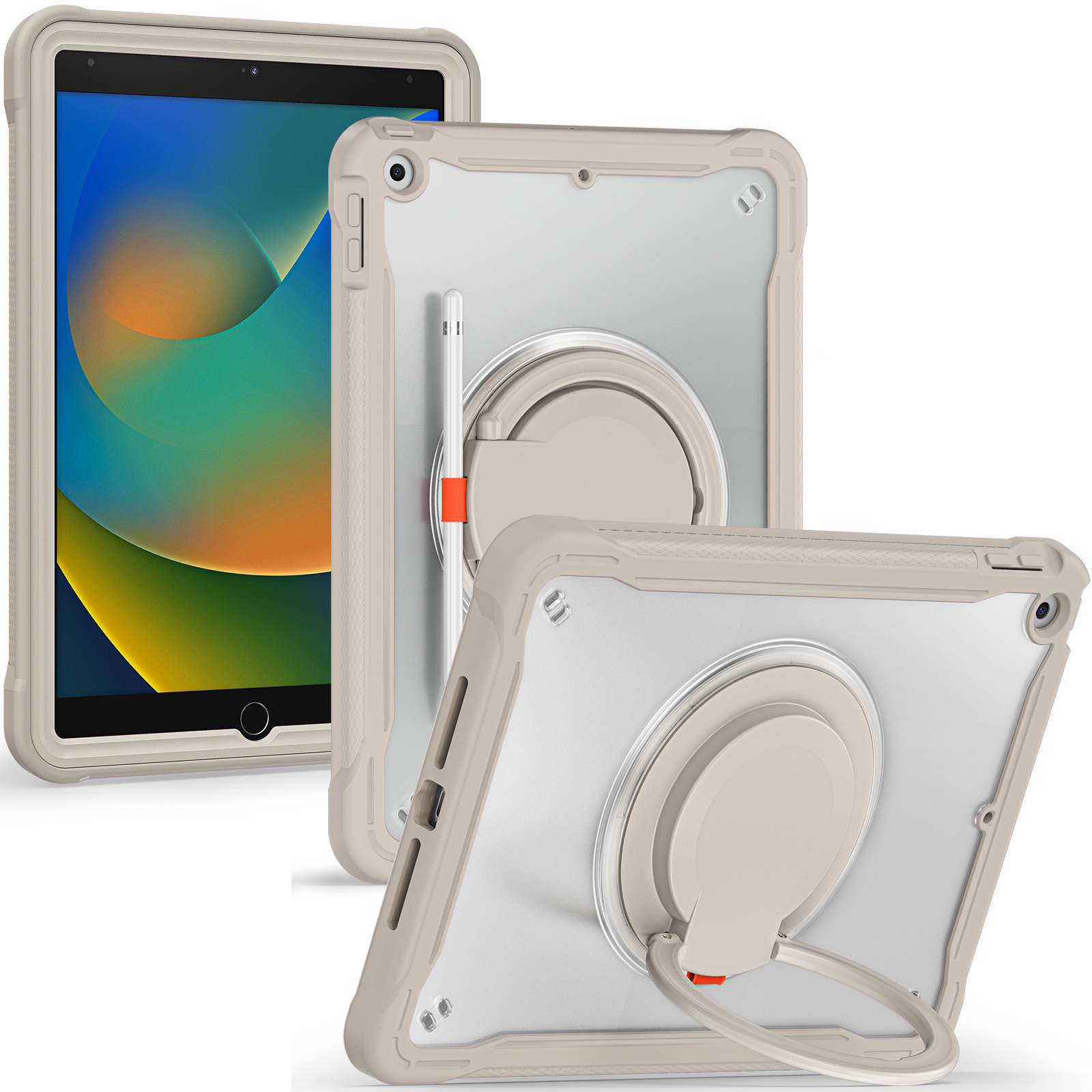 Für Ipad 10.2 (2019) /(2020) /(2021) PC+TPU -tablet -hülle Griff Rotierender Kickstand Cover - Khaki, iPad 10.2 (2021)
Für Ipad 10.2 (2019) /(2020) /(2021) PC+TPU -tablet -hülle Griff Rotierender Kickstand Cover - Khaki, iPad 10.2 (2021)
