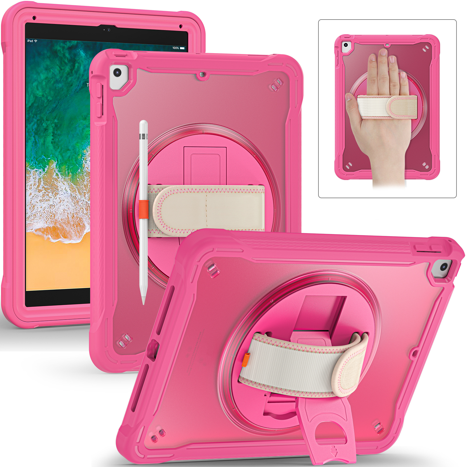 tpu+pc -hülle für ipad air (2013) / luft 2 / ipad pro 9,7 zoll (2016) / ipad 9,7-zoll (2017) /(2018) rotary-handgurt-kickstand-tablet-abdeckung - rose, iPad Air (2013)
tpu+pc -hülle für ipad air (2013) / luft 2 / ipad pro 9,7 zoll (2016) / ipad 9,7-zoll (2017) /(2018) rotary-handgurt-kickstand-tablet-abdeckung - rose, iPad Air (2013)