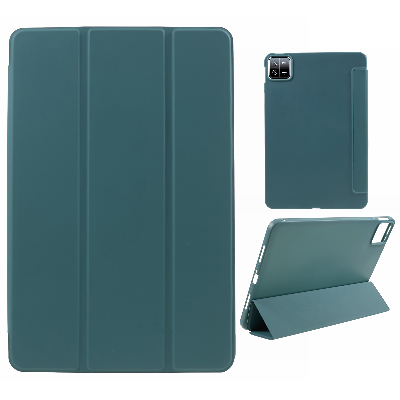 Für Xiaomi Pad 6 / 6 Pro Tri-Fold Stand Protective Cover PU Leder + Matte TPU Tablet Hülle - Dunkelgrün, Xiaomi Pad 6
Für Xiaomi Pad 6 / 6 Pro Tri-Fold Stand Protective Cover PU Leder + Matte TPU Tablet Hülle - Dunkelgrün, Xiaomi Pad 6