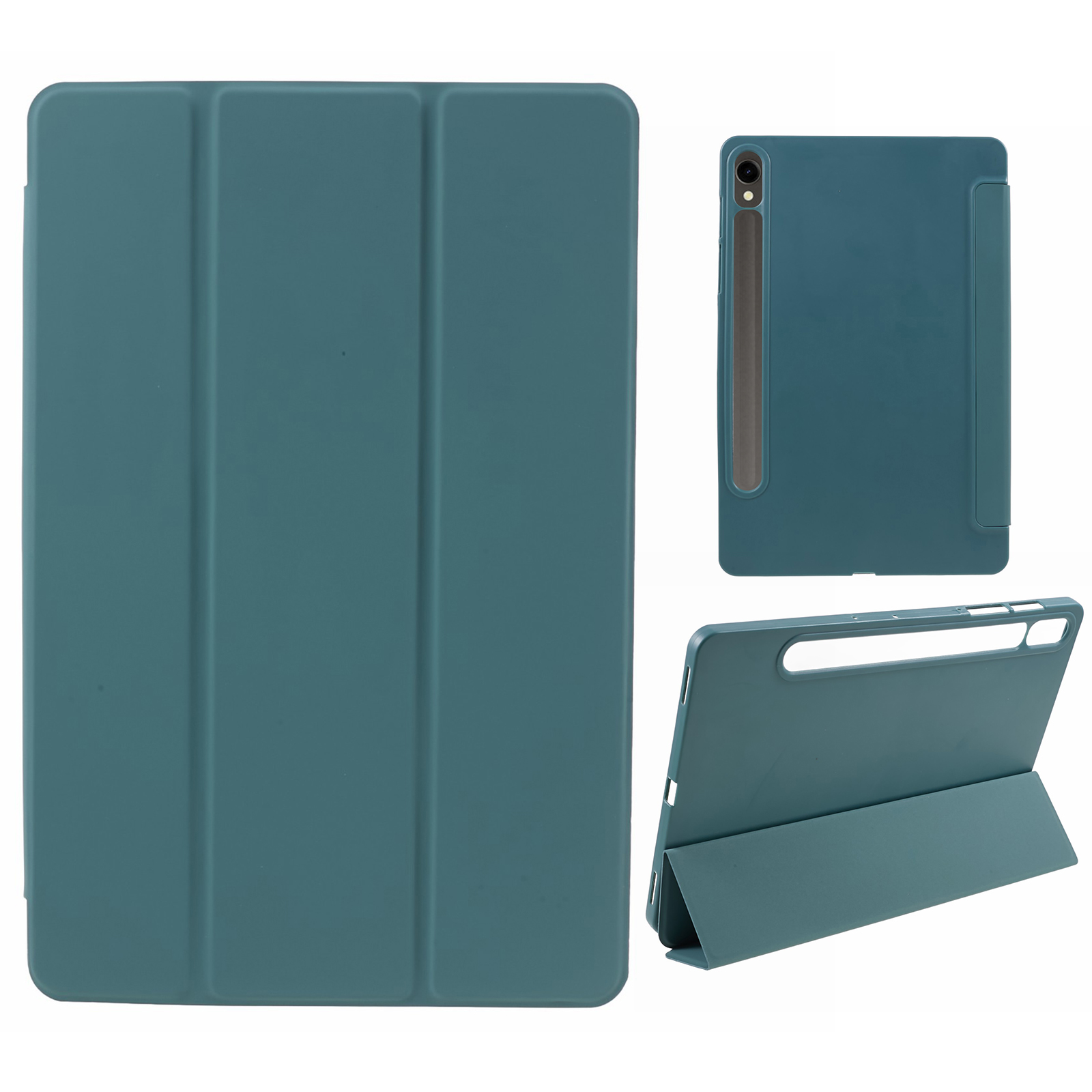 Für Samsung Galaxy Tab S9 / S8 / S7 PU+Matte TPU Tablet Fall Anti-drop-schutzabdeckung Mit Einem Tri-fold-ständer - Dunkelgrün, Galaxy Tab S9
Für Samsung Galaxy Tab S9 / S8 / S7 PU+Matte TPU Tablet Fall Anti-drop-schutzabdeckung Mit Einem Tri-fold-ständer - Dunkelgrün, Galaxy Tab S9