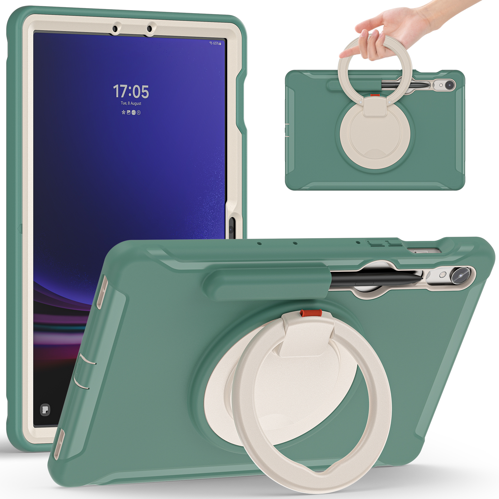 Für Samsung Galaxy Tab S9 fe / S7 T870 / S8 X700 / S9 X710 Case Kickstand Tablet Cover Mit Stiftschlitz - Smaragdgrün, Galaxy Tab S7
Für Samsung Galaxy Tab S9 fe / S7 T870 / S8 X700 / S9 X710 Case Kickstand Tablet Cover Mit Stiftschlitz - Smaragdgrün, Galaxy Tab S7