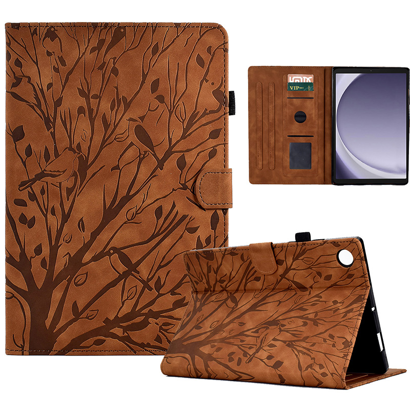 Für Samsung Galaxy Tab A9 Fallkartenhalter Eingeprägter Tree Leder Tablet Cover - Braun, Galaxy Tab A9
Für Samsung Galaxy Tab A9 Fallkartenhalter Eingeprägter Tree Leder Tablet Cover - Braun, Galaxy Tab A9