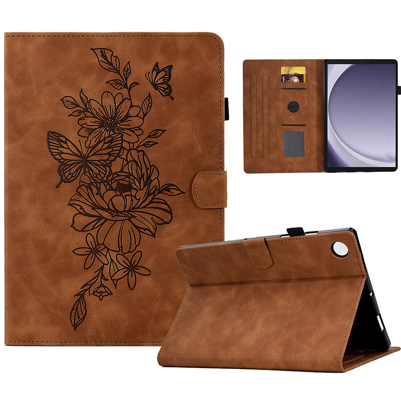 Für Samsung Galaxy Tab A9 Hülle PU Leder Blumen Schmetterling Eingeprägter Tablettenabdeckung - Braun, Galaxy Tab A9
Für Samsung Galaxy Tab A9 Hülle PU Leder Blumen Schmetterling Eingeprägter Tablettenabdeckung - Braun, Galaxy Tab A9