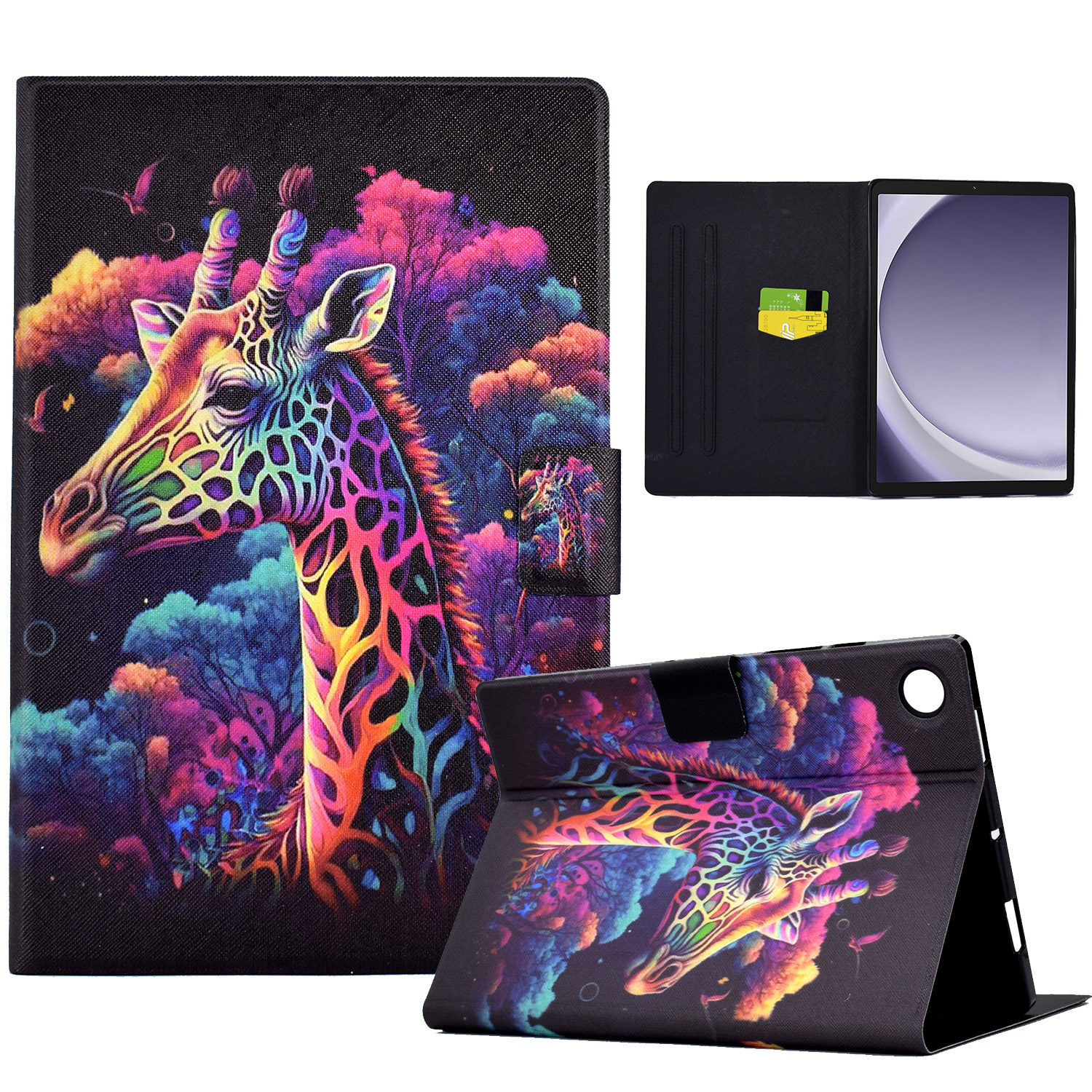 Für Samsung Galaxy Tab A9 Case Card Slots PU Leder Tablet Deckung - Giraffe, Galaxy Tab A9
Für Samsung Galaxy Tab A9 Case Card Slots PU Leder Tablet Deckung - Giraffe, Galaxy Tab A9