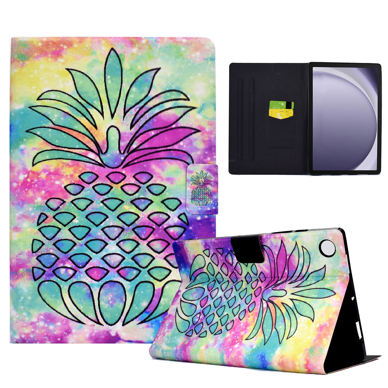 Für Samsung Galaxy Tab A9+ Fallmuster -druck Leder -tablet -abdeckung Mit Kartensteckplätzen - Farbenfrohe Ananas, Galaxy Tab A9+
Für Samsung Galaxy Tab A9+ Fallmuster -druck Leder -tablet -abdeckung Mit Kartensteckplätzen - Farbenfrohe Ananas, Galaxy Tab A9+