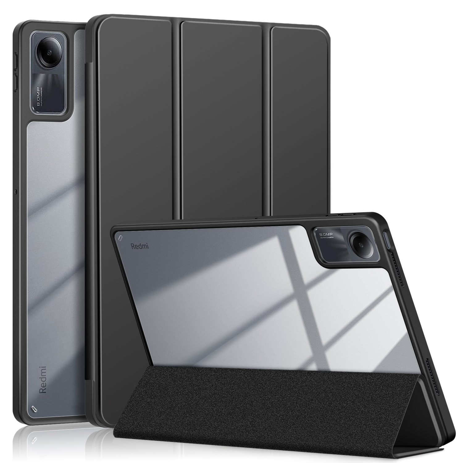 Für Xiaomi Redmi Pad SE Tri-fold Ständer Smart Case Leder+tpu+acryl-tablet-abdeckung Mit Stiftschlitz - Schwarz, Xiaomi Redmi Pad SE
Für Xiaomi Redmi Pad SE Tri-fold Ständer Smart Case Leder+tpu+acryl-tablet-abdeckung Mit Stiftschlitz - Schwarz, Xiaomi Redmi Pad SE