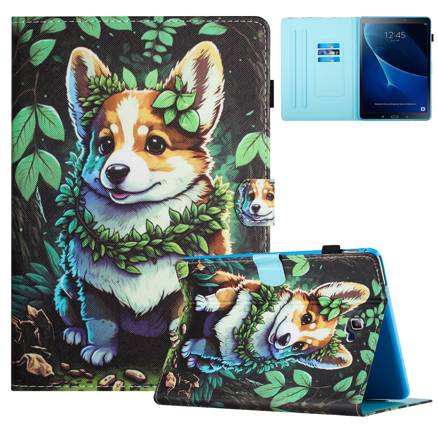 Für Samsung Galaxy Tab A 10.1 (2016) T580 / T585 Hülle Kartenhalter Lederständer Cover - Corgi, Galaxy Tab A 10.1 (2016)
Für Samsung Galaxy Tab A 10.1 (2016) T580 / T585 Hülle Kartenhalter Lederständer Cover - Corgi, Galaxy Tab A 10.1 (2016)