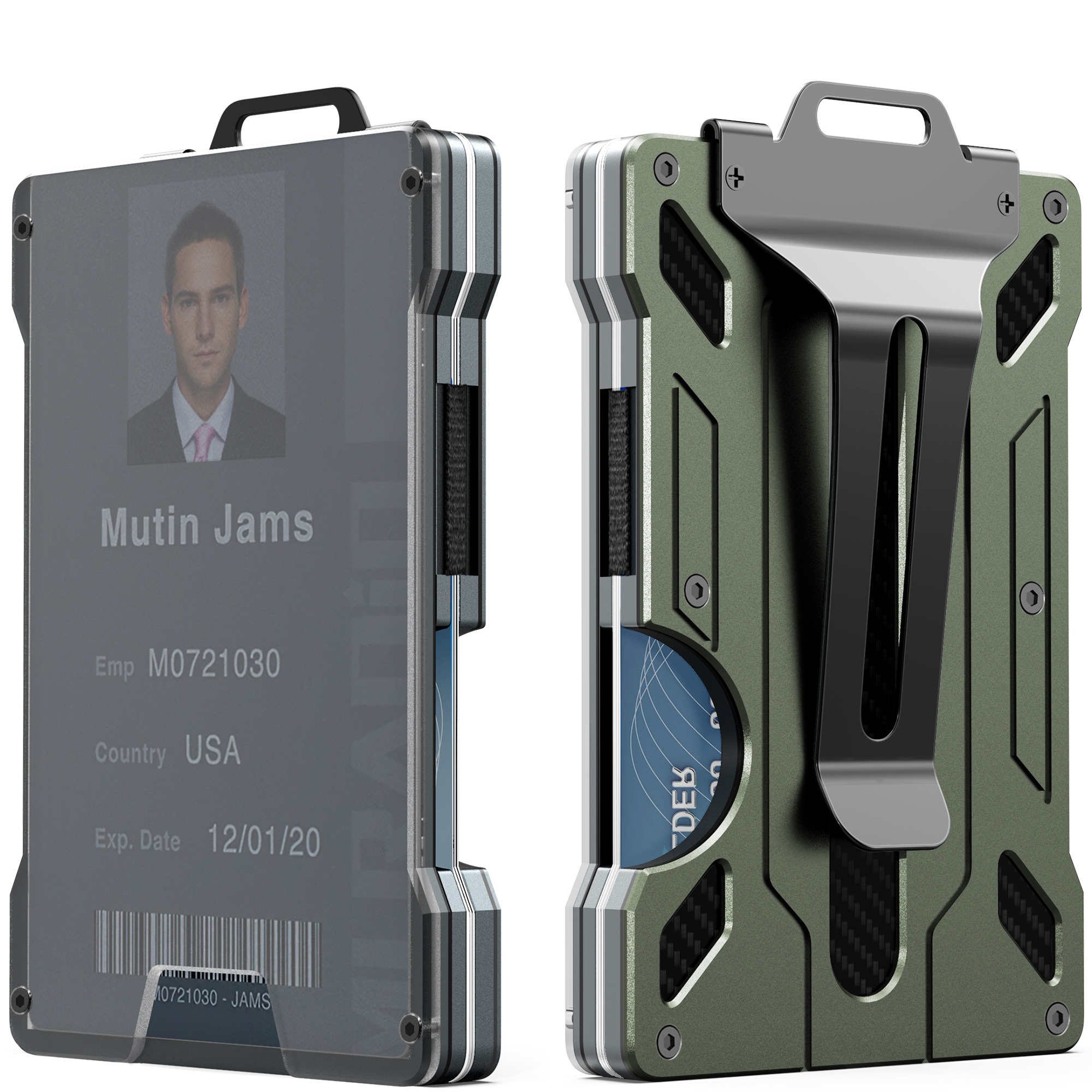 Biigell KB001 RFID Blocking Metall Card Inhaber Kreditkartenspeicherhülle Mit Geldclip - Armeegrün
Biigell KB001 RFID Blocking Metall Card Inhaber Kreditkartenspeicherhülle Mit Geldclip - Armeegrün