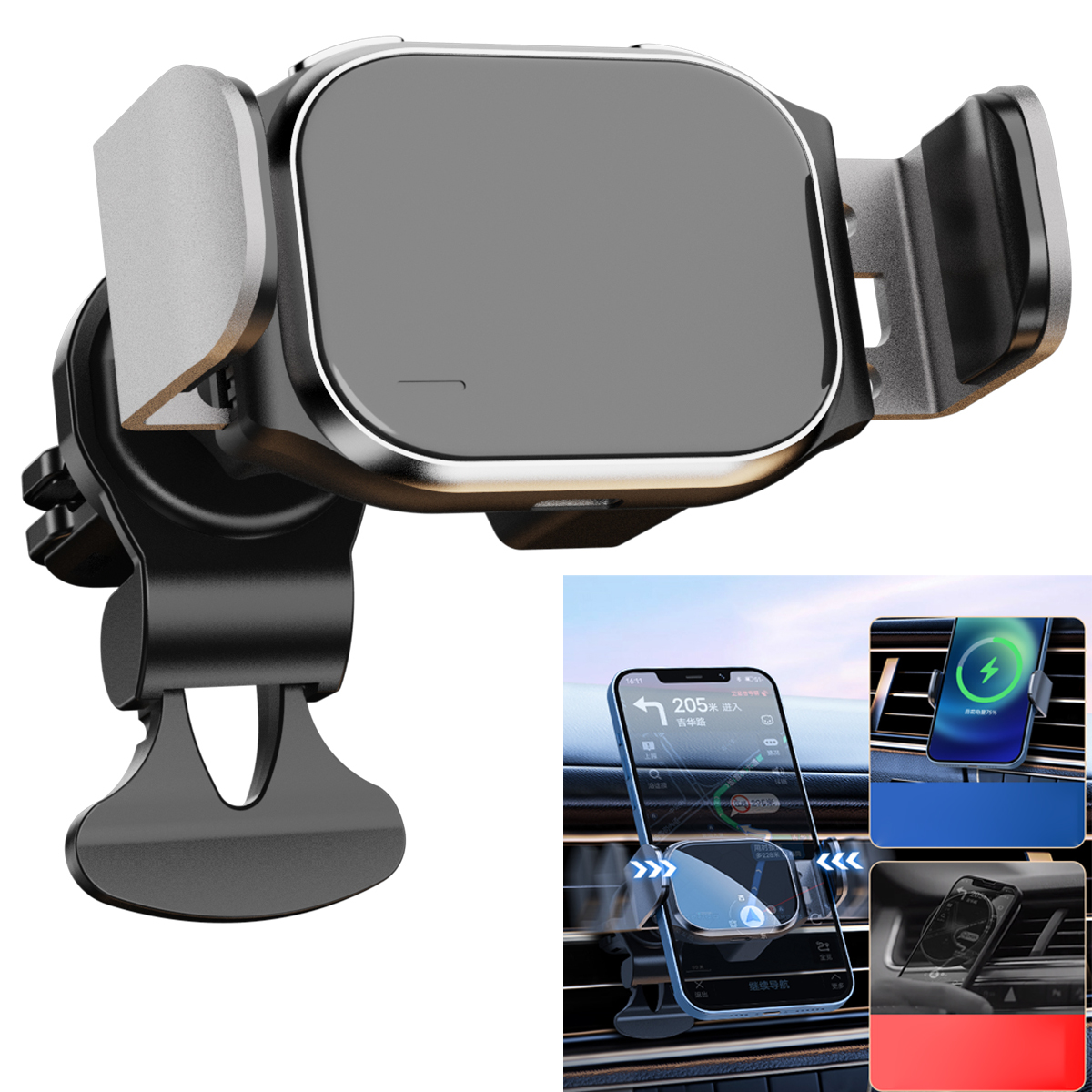 Open One One Magnety Car Беспроводное Зарядное Устройство Монтаж Авто-Зажим Воздушный Вентер Держатель Телефона Для IPhone 12/13 (Стандартная Версия), Universal
Open One One Magnety Car Беспроводное Зарядное Устройство Монтаж Авто-Зажим Воздушный Вентер Держатель Телефона Для IPhone 12/13 (Стандартная Версия), Universal