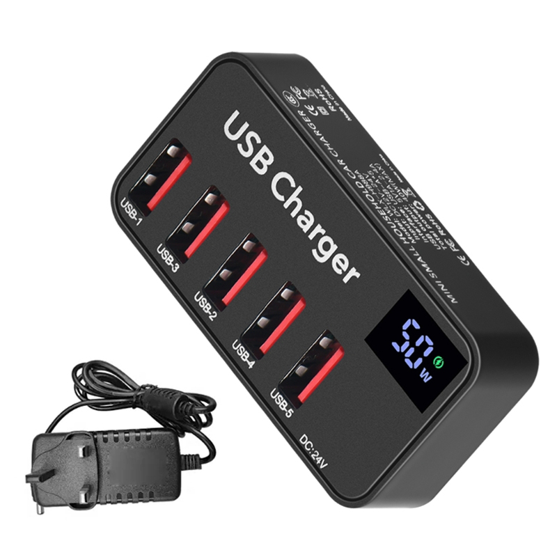 H988A 50W Smart Digital Display 5 Ports USB Ladegerät Telefon Tablet Ladestation (CE -zertifiziert) - UK -plug, Universal
H988A 50W Smart Digital Display 5 Ports USB Ladegerät Telefon Tablet Ladestation (CE -zertifiziert) - UK -plug, Universal
