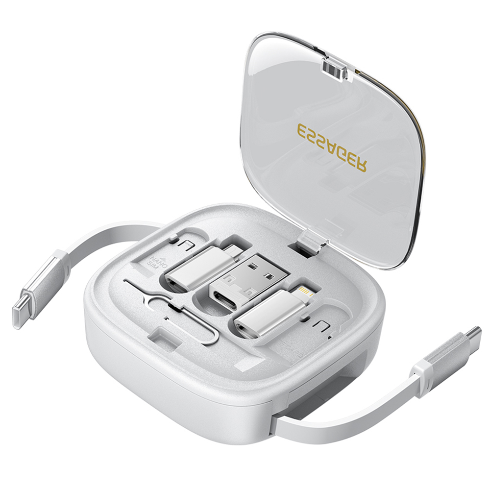 ESSAGER Integrated Usb-c-adapterkabel-kabel-ladungskabel-kabel-kabel-konvertor Enthält Kartenschlitz-telefonhalterdesign Für Reisen - Weiss
ESSAGER Integrated Usb-c-adapterkabel-kabel-ladungskabel-kabel-kabel-konvertor Enthält Kartenschlitz-telefonhalterdesign Für Reisen - Weiss