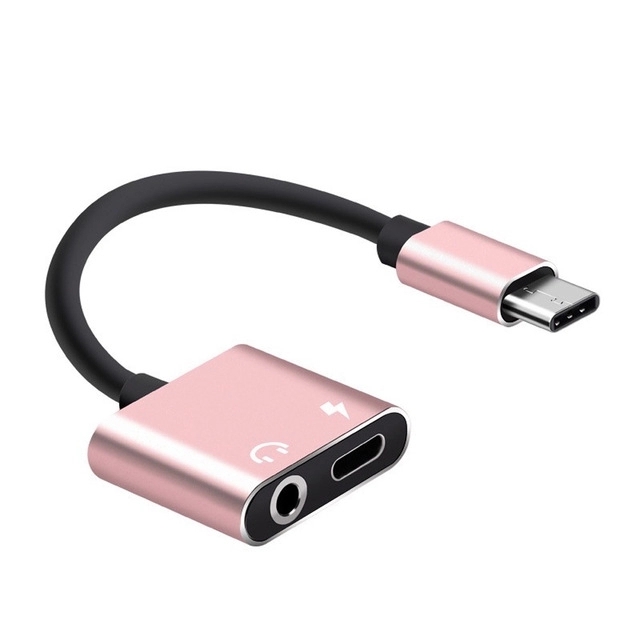 Typ-C Bis 3,5-mm-Kopfhörer-Port-Adapter Audio Sound Card-Adapter Unterstützt Musikladenanruf - Rosengold.
Typ-C Bis 3,5-mm-Kopfhörer-Port-Adapter Audio Sound Card-Adapter Unterstützt Musikladenanruf - Rosengold.