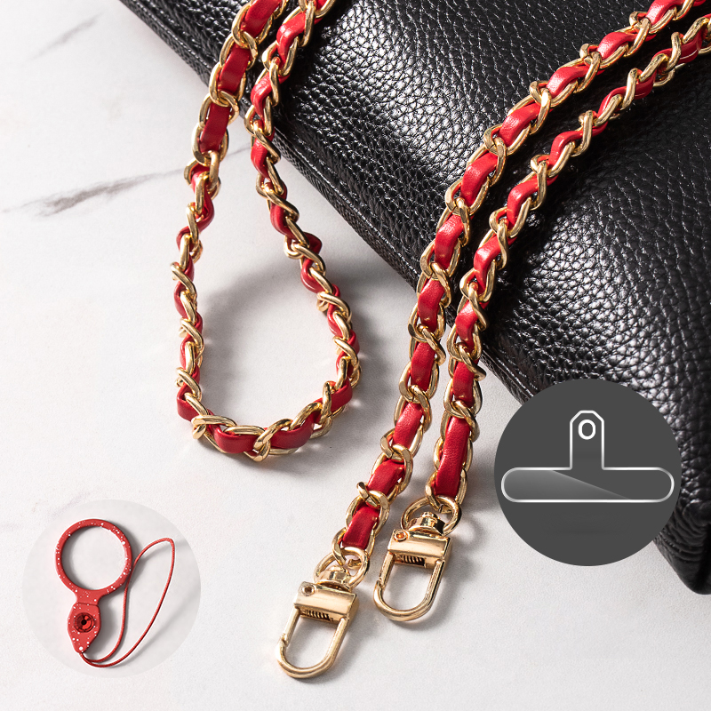 Geldbeutelkettengurt 120 cm Telefon Crossbody Bag Chains Handtasche Schulterleder Mit Metallschnallen - Rot, Universal
Geldbeutelkettengurt 120 cm Telefon Crossbody Bag Chains Handtasche Schulterleder Mit Metallschnallen - Rot, Universal