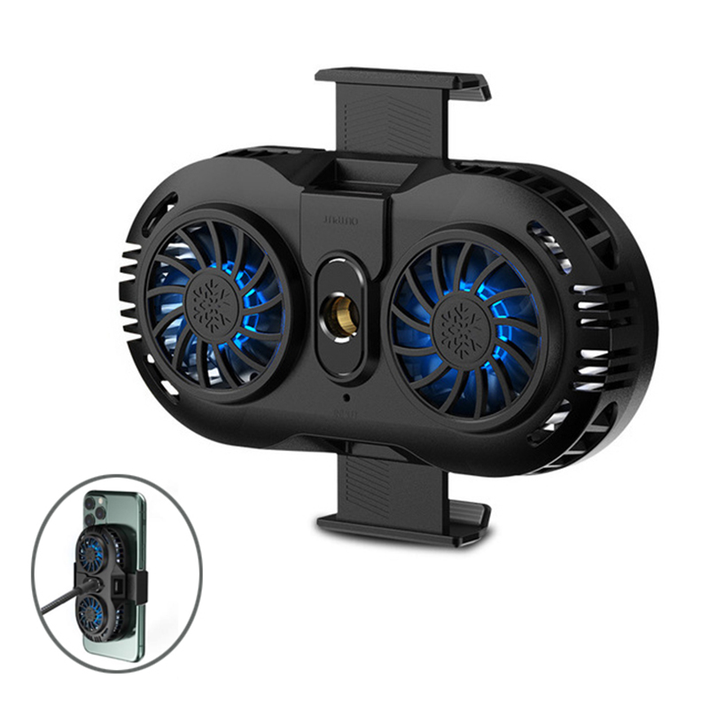 AH-102 Mobile Phone Cooler 2 Fan Holder Cooling Pad Gamepad Game Gaming Shooter Mute Radiator - Black, iPhone 12 mini
AH-102 Mobile Phone Cooler 2 Fan Holder Cooling Pad Gamepad Game Gaming Shooter Mute Radiator - Black, iPhone 12 mini