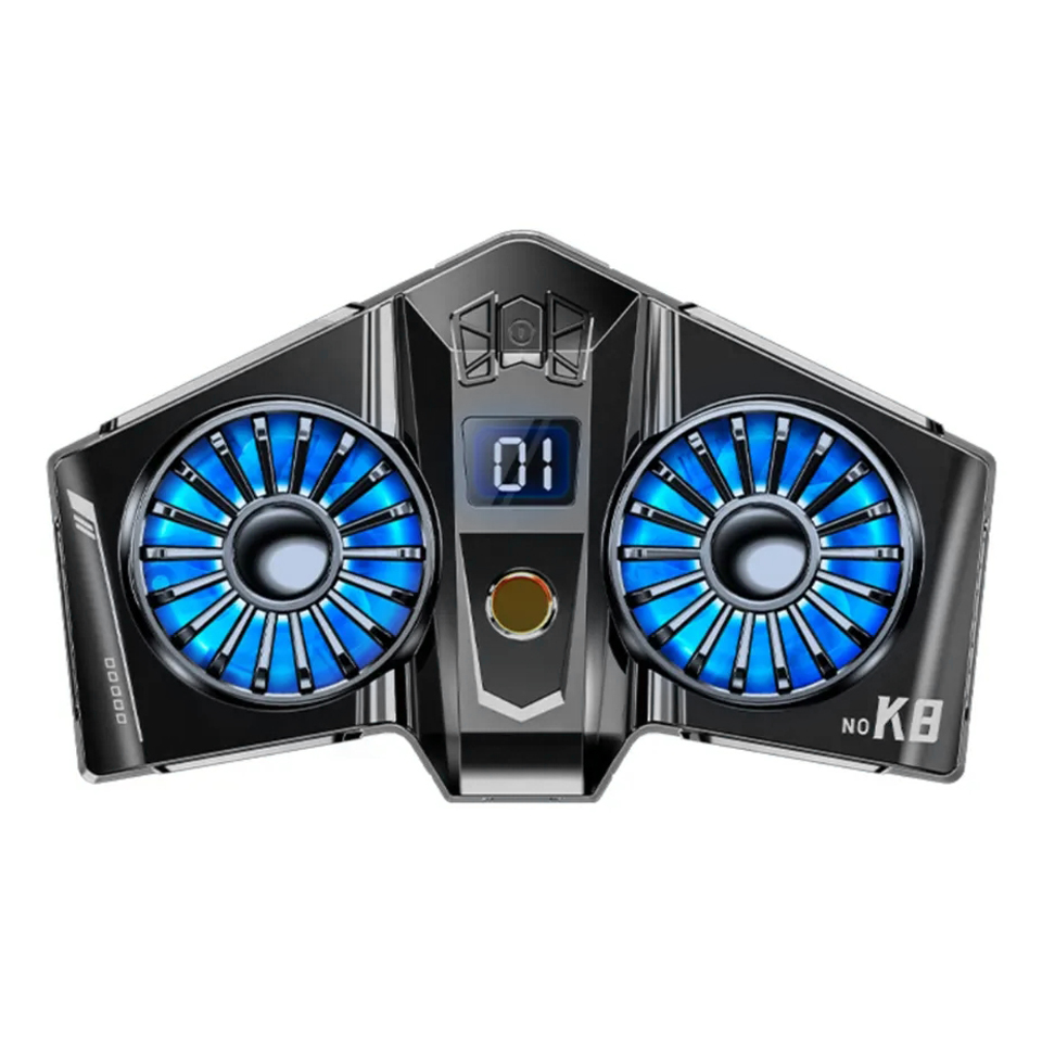 K8A Phone Cooler Digital Display Magnetischer Smartphone -kühlerlüfter RGB Gaming Semiconductor Cooling Pad, Universal
K8A Phone Cooler Digital Display Magnetischer Smartphone -kühlerlüfter RGB Gaming Semiconductor Cooling Pad, Universal