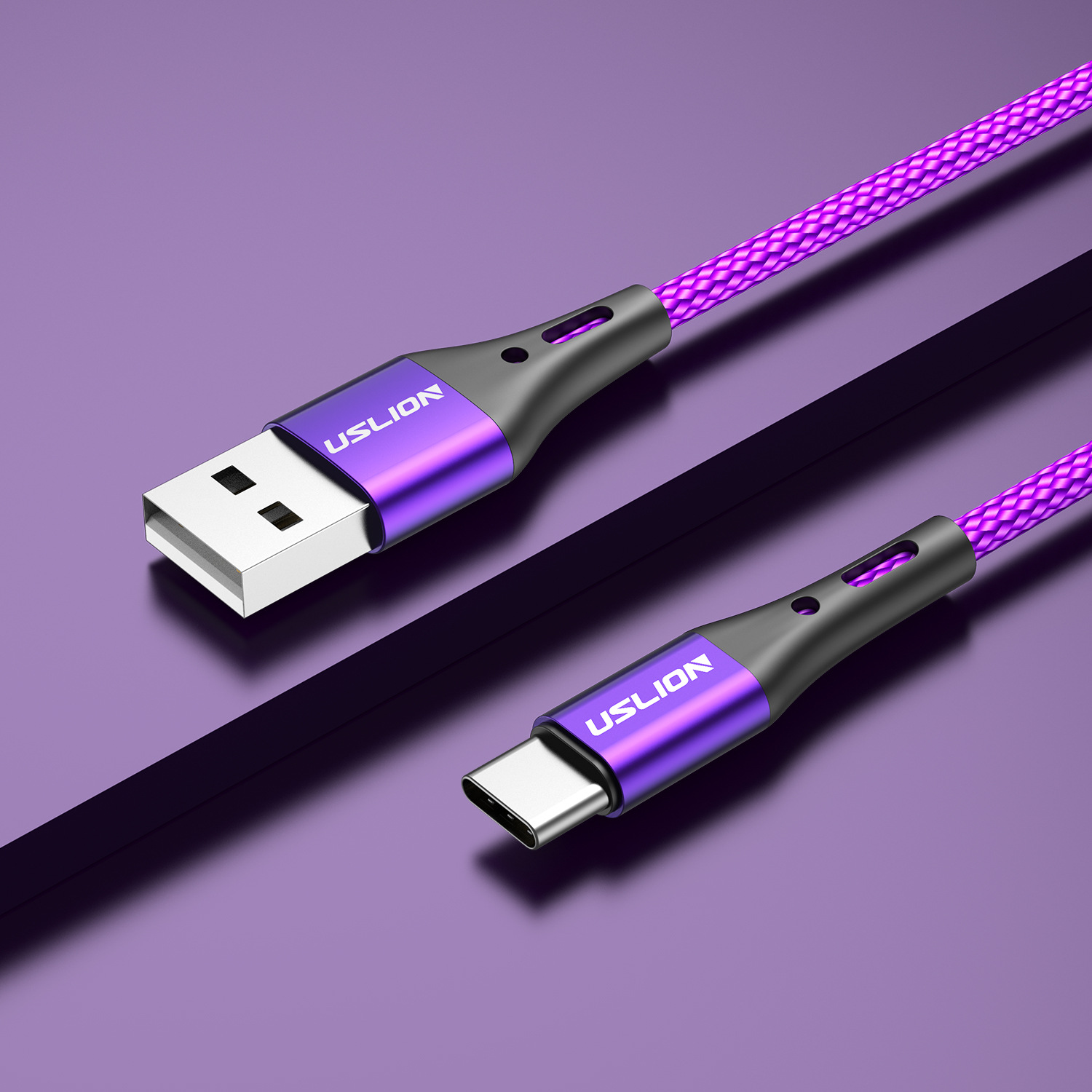 USLION 2.4A USB to Type-c Кабель Данных о Быстрой Зарядке, 3M - Пурпурный, Universal
USLION 2.4A USB to Type-c Кабель Данных о Быстрой Зарядке, 3M - Пурпурный, Universal