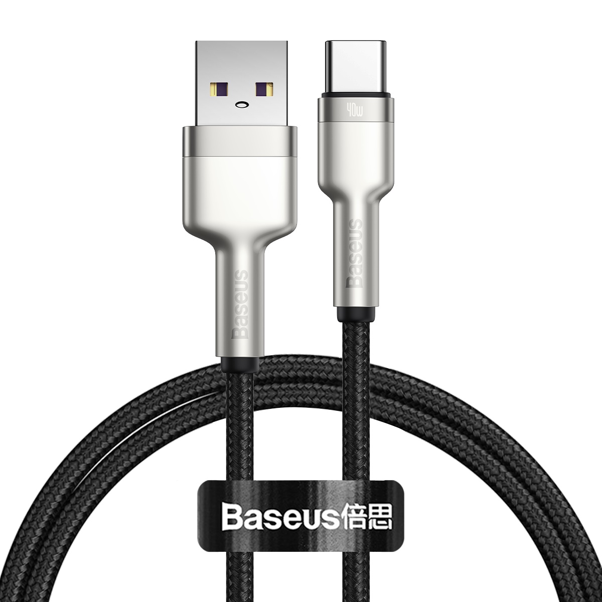 BASEUS Cafule Series Metal Data Cable USB to Type-C 40W Fast Charging Cord 1m - Black, Universal
BASEUS Cafule Series Metal Data Cable USB to Type-C 40W Fast Charging Cord 1m - Black, Universal