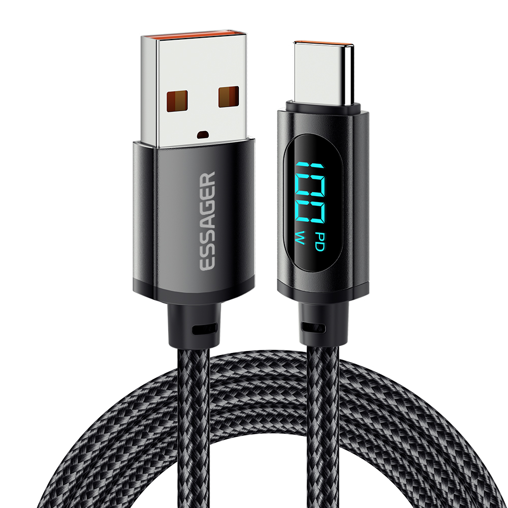Essager 1m 100W Usb-usb-type-c 7A Быстро Зарядка Кабельного Кабельного Кабельного Кабельного Шнура Дисплея - Черный, Universal
Essager 1m 100W Usb-usb-type-c 7A Быстро Зарядка Кабельного Кабельного Кабельного Кабельного Шнура Дисплея - Черный, Universal