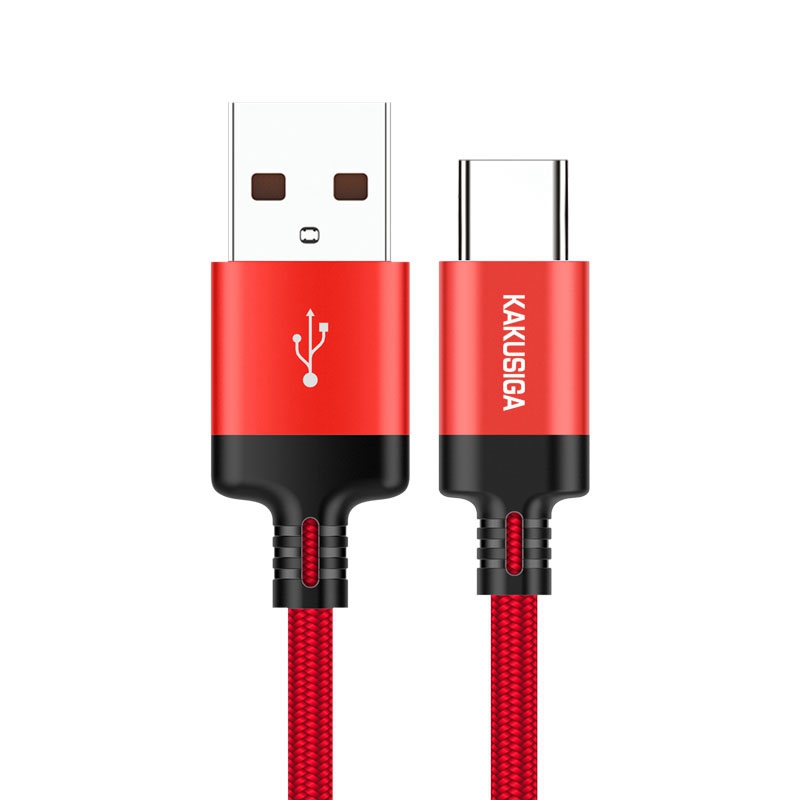 Kakusiga KSC-283 Fengchi Series USB Typ C Ladekabel 3m Nylon Geflochten - Rot, Universal
Kakusiga KSC-283 Fengchi Series USB Typ C Ladekabel 3m Nylon Geflochten - Rot, Universal