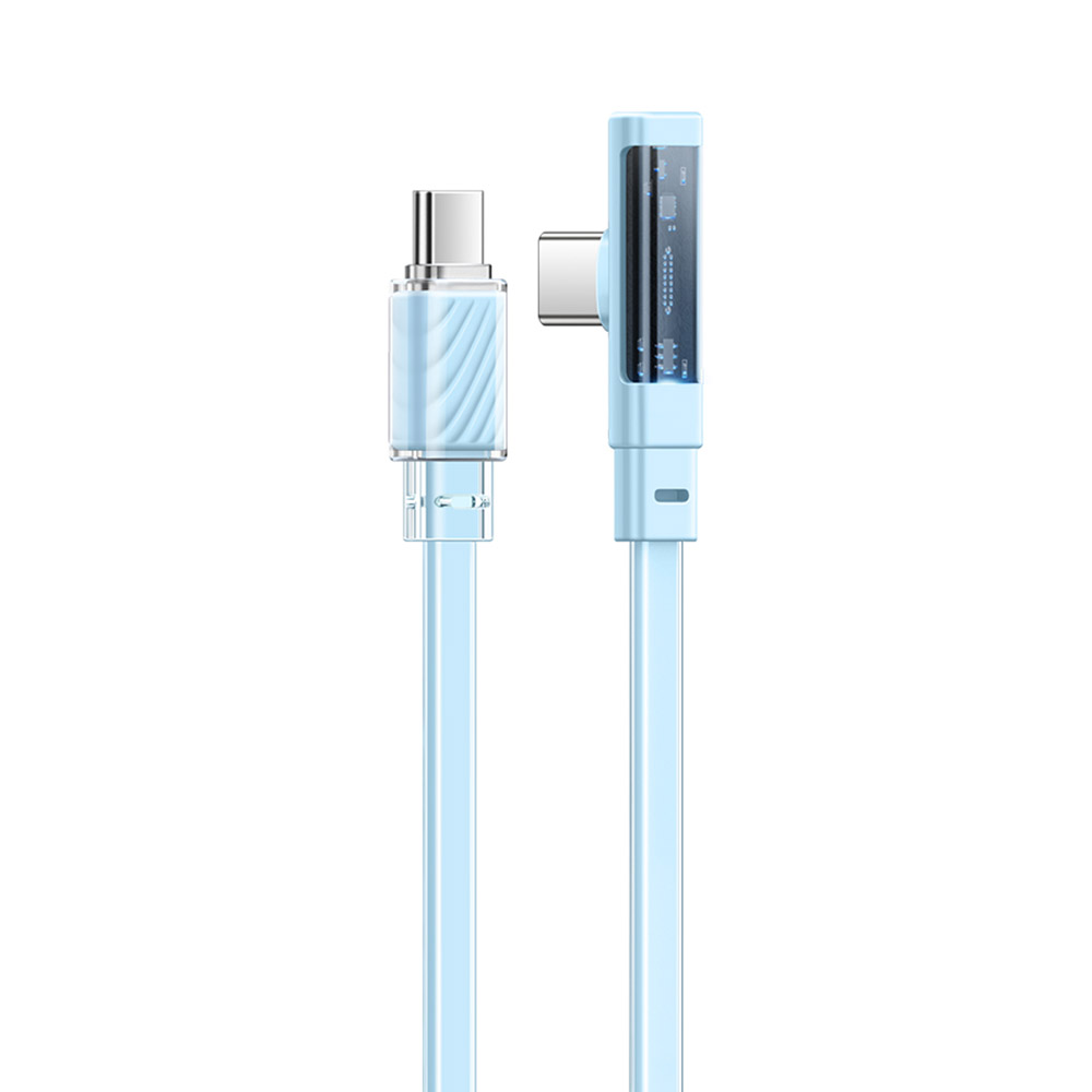 Mcdodo Ca-345 MDD Crystal Series 1,2m Typ-c Zum Typ-c-ellbogen Transparentes Datenkabel Pvc-telefonladungskabel - Blau, Universal
Mcdodo Ca-345 MDD Crystal Series 1,2m Typ-c Zum Typ-c-ellbogen Transparentes Datenkabel Pvc-telefonladungskabel - Blau, Universal