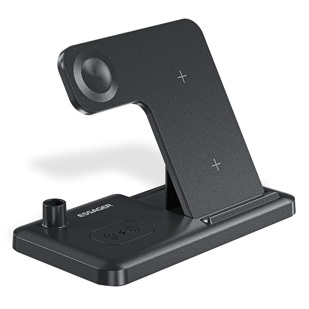 Essager 4-in-1 Multifunktion Desktop Wireless Charger Stand Holder Für Apple Watch / Airpods / iPhone / Apfelstift, Universal
Essager 4-in-1 Multifunktion Desktop Wireless Charger Stand Holder Für Apple Watch / Airpods / iPhone / Apfelstift, Universal