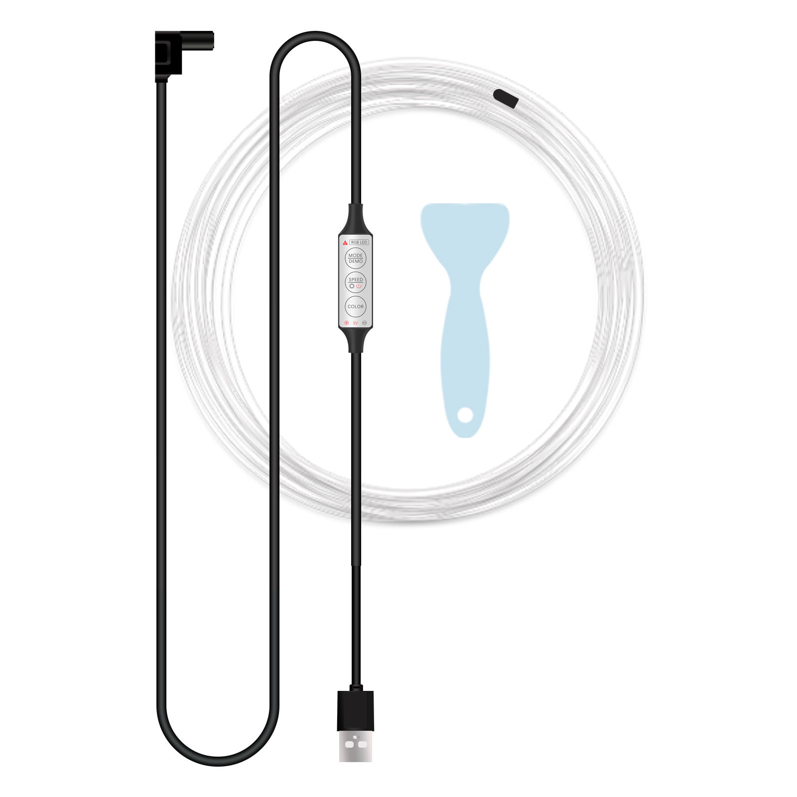 H3U 3m Auto Innenarmer LED -atmosphäre Leuchtstreifen Flexible Kalte Licht USB -drahtsteuerung Dekorative Neonlampe
H3U 3m Auto Innenarmer LED -atmosphäre Leuchtstreifen Flexible Kalte Licht USB -drahtsteuerung Dekorative Neonlampe