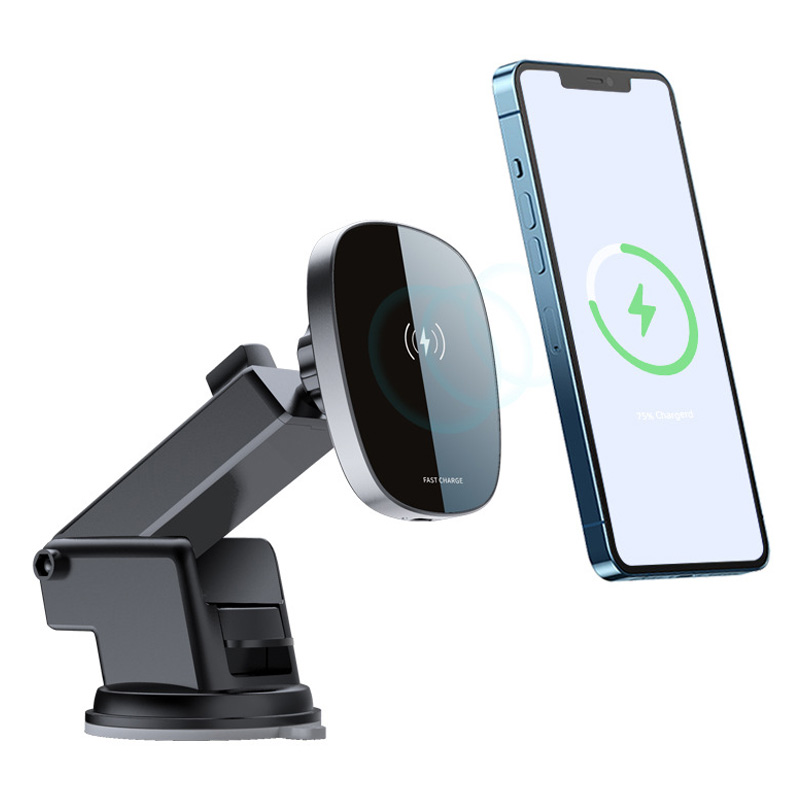 LOHEE W-30A Magnetic Adsorption Phone Holder 15W Wireless Charger Car Suction Cup Mount Bluetooth Music Player, iPhone 13 Pro Max
LOHEE W-30A Magnetic Adsorption Phone Holder 15W Wireless Charger Car Suction Cup Mount Bluetooth Music Player, iPhone 13 Pro Max