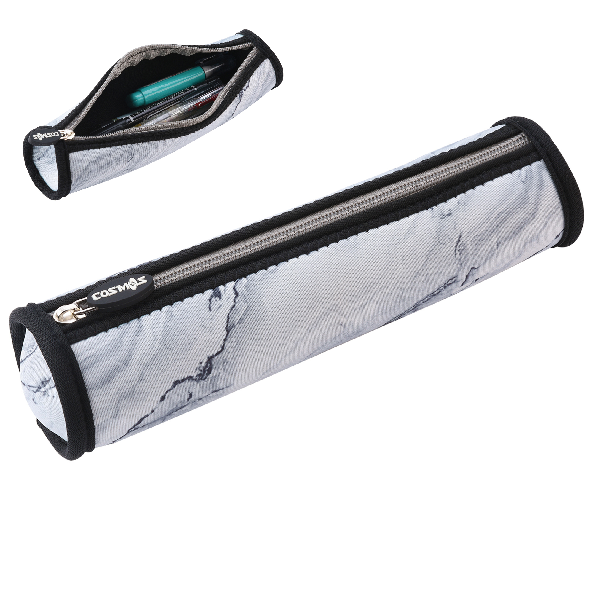 Neoprene Pencil Case Barrel Pencil Pouch Cylinder Pen Holder Zipper Bag - Marble White
Neoprene Pencil Case Barrel Pencil Pouch Cylinder Pen Holder Zipper Bag - Marble White