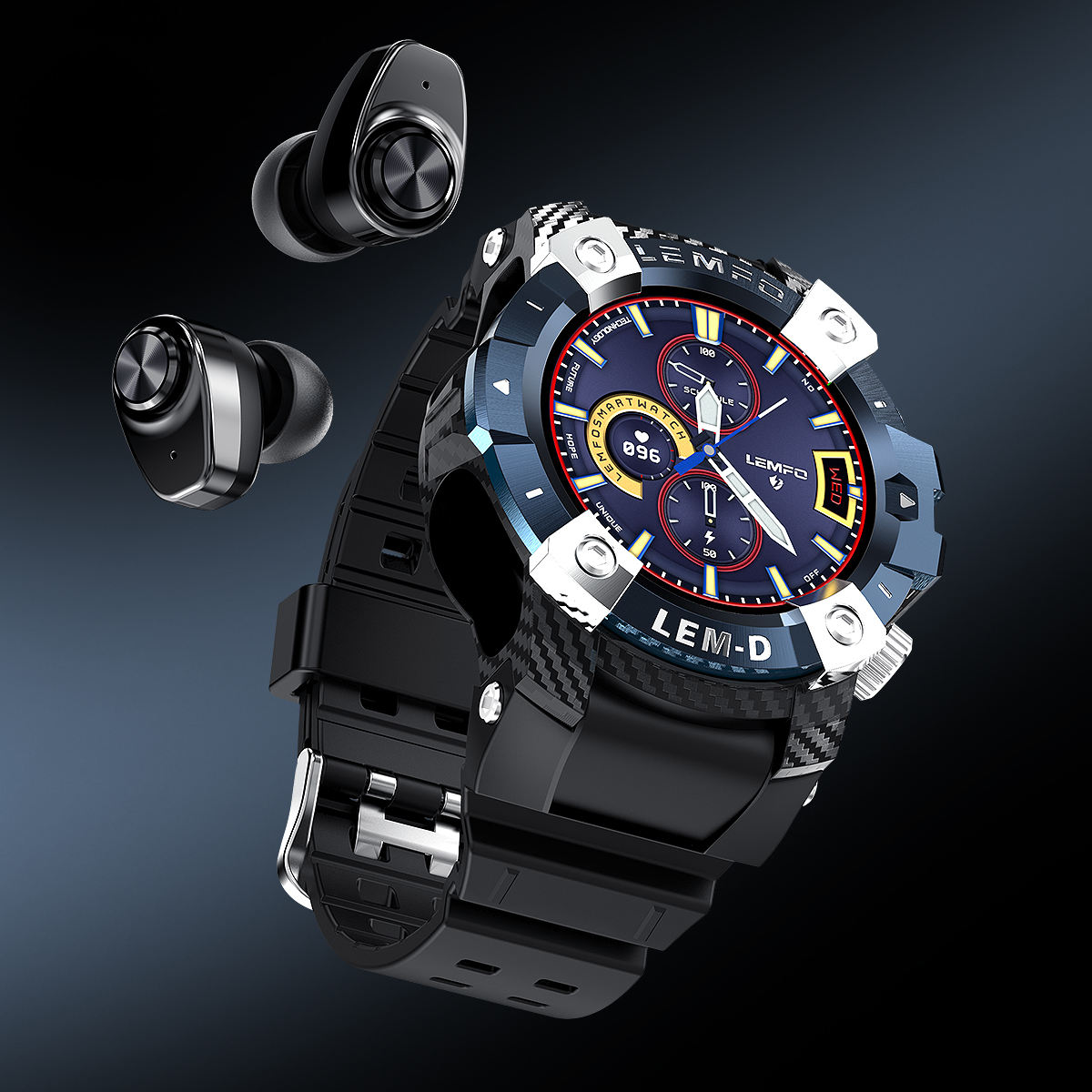 LEMFO LEMD 1.3 inch Smart Watch Bluetooth 5.0 Earphones 360*360 HD Screen Sports Watch - Blue
LEMFO LEMD 1.3 inch Smart Watch Bluetooth 5.0 Earphones 360*360 HD Screen Sports Watch - Blue