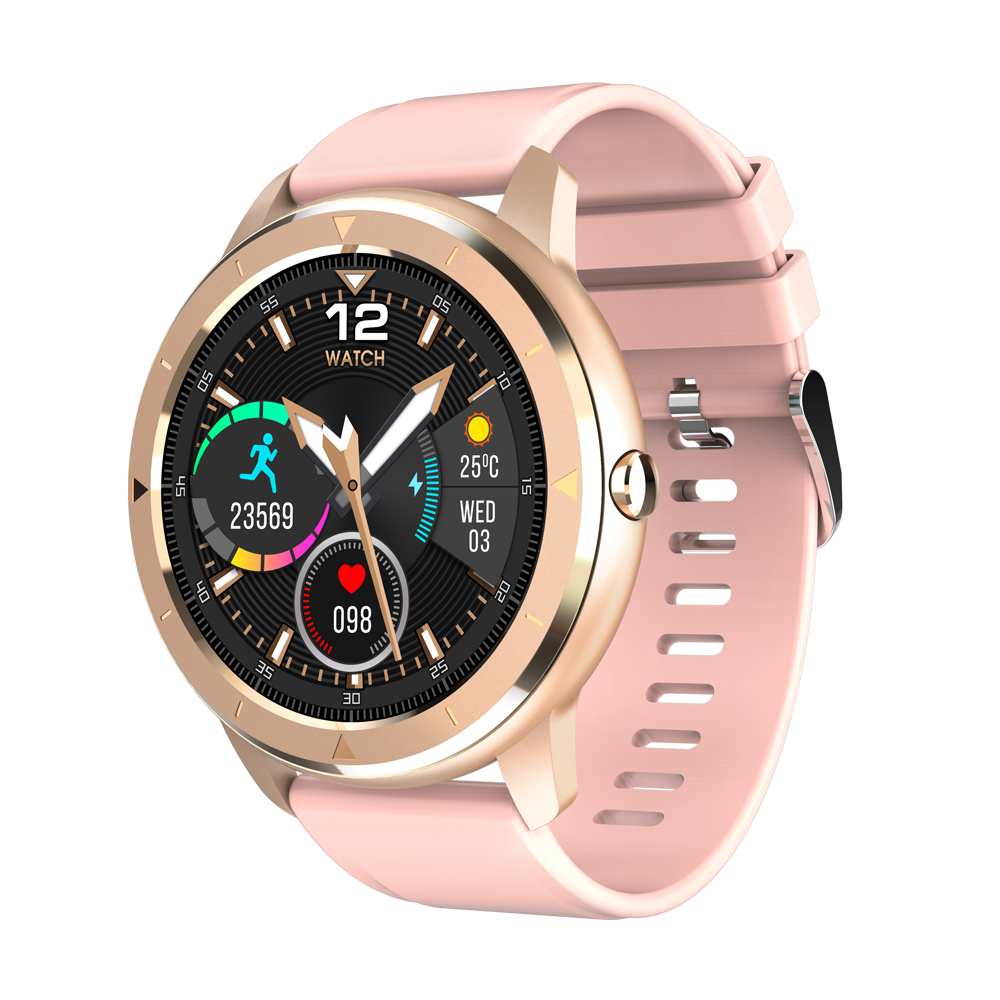 LEMONDA SMART Q59 1.28inch Full Round Touch Screen Sport Wristwatch Heart Rate Blood Pressure Smart Watch - Gold
LEMONDA SMART Q59 1.28inch Full Round Touch Screen Sport Wristwatch Heart Rate Blood Pressure Smart Watch - Gold