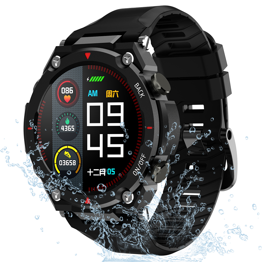 DK20 1.32 inch HD 360x360 Touch Screen Smart Watch IP68 Waterproof Sports Bracelet with Heart Rate/Blood Pressure/Oxygen Monitoring - Black
DK20 1.32 inch HD 360x360 Touch Screen Smart Watch IP68 Waterproof Sports Bracelet with Heart Rate/Blood Pressure/Oxygen Monitoring - Black