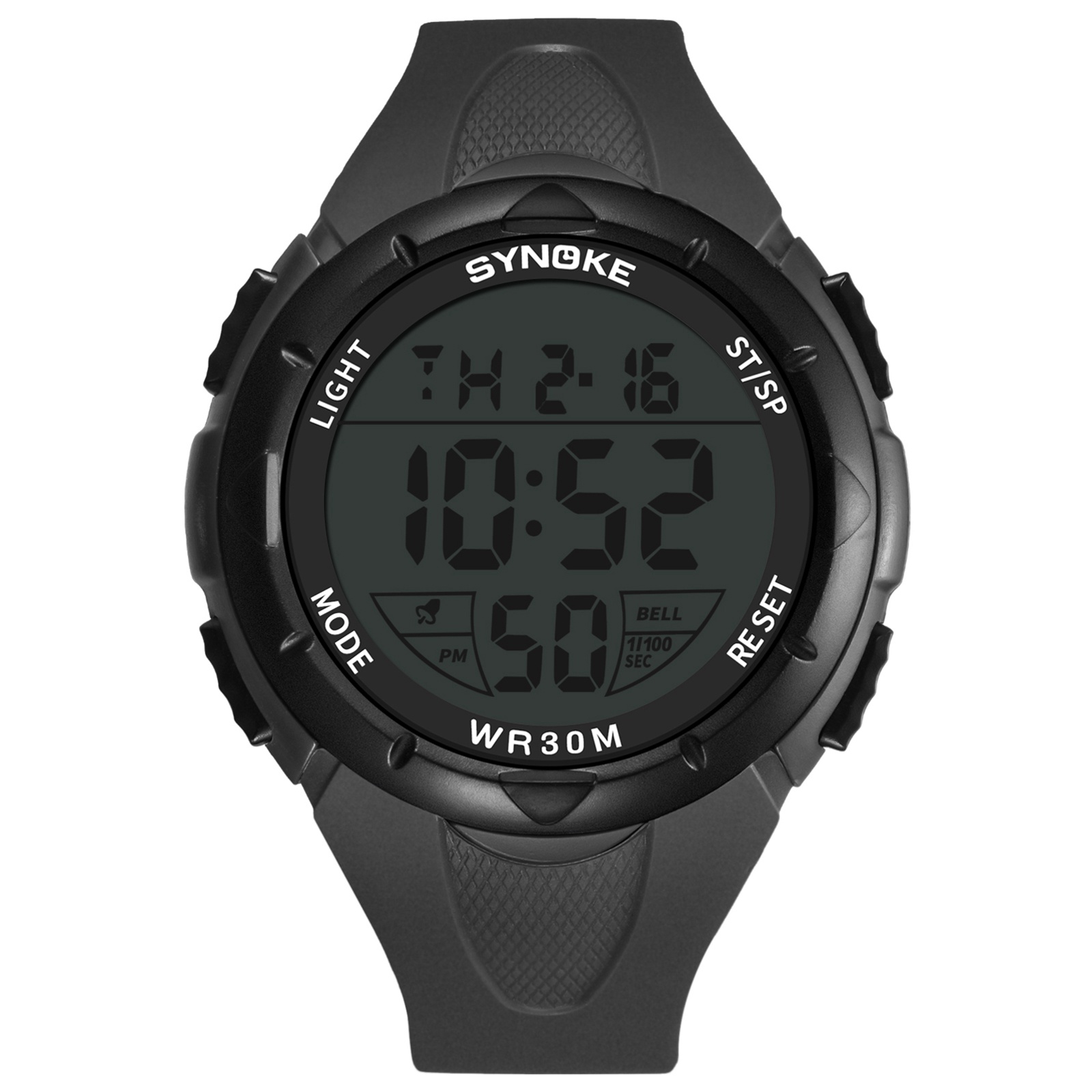 SYNOKE 9005 Luminous Alarm Clock Smart Watch Multifunctional Electronic Movement Watch Waterproof Electric Watch with PU Strap for Women Men - Black
SYNOKE 9005 Luminous Alarm Clock Smart Watch Multifunctional Electronic Movement Watch Waterproof Electric Watch with PU Strap for Women Men - Black